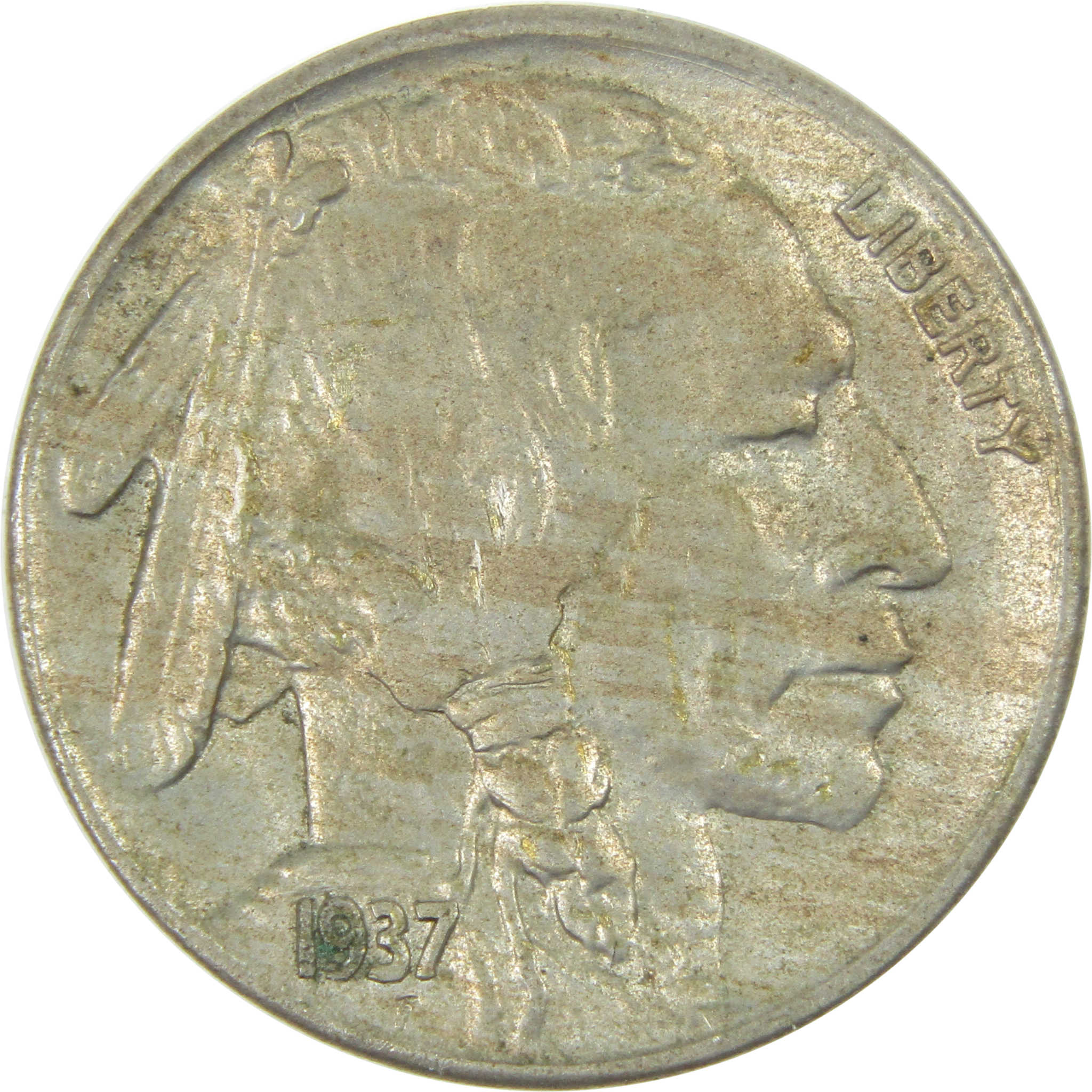 1937 S Indian Head Buffalo Nickel BU 5c SKU:I15184