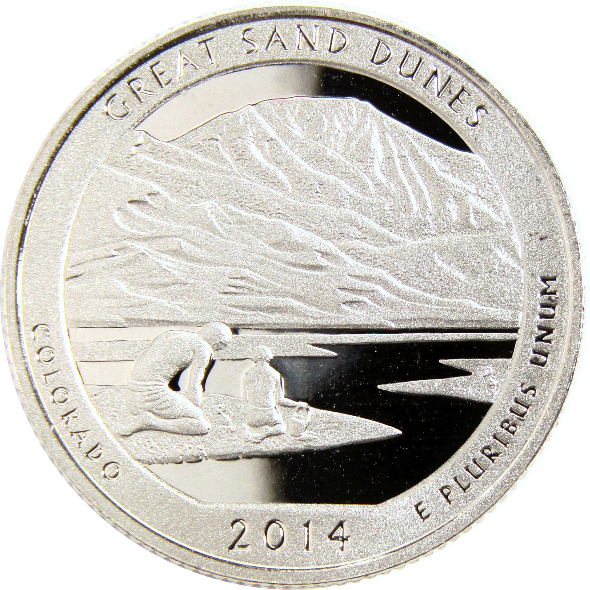 2014 S Great Sand Dunes National Park Quarter Clad 25c Proof Coin