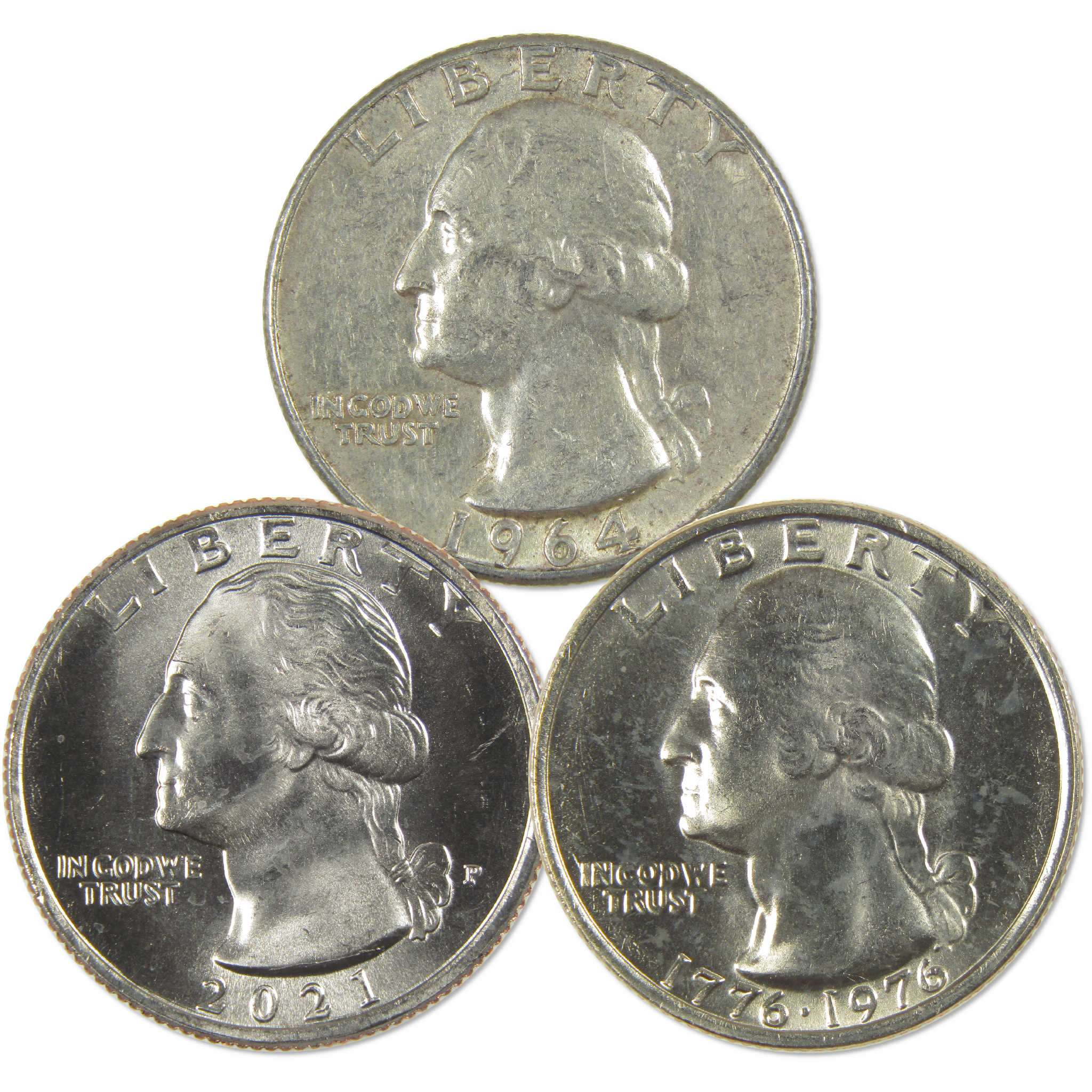 United States Washington Quarter 3-Coin Design Set Collectible