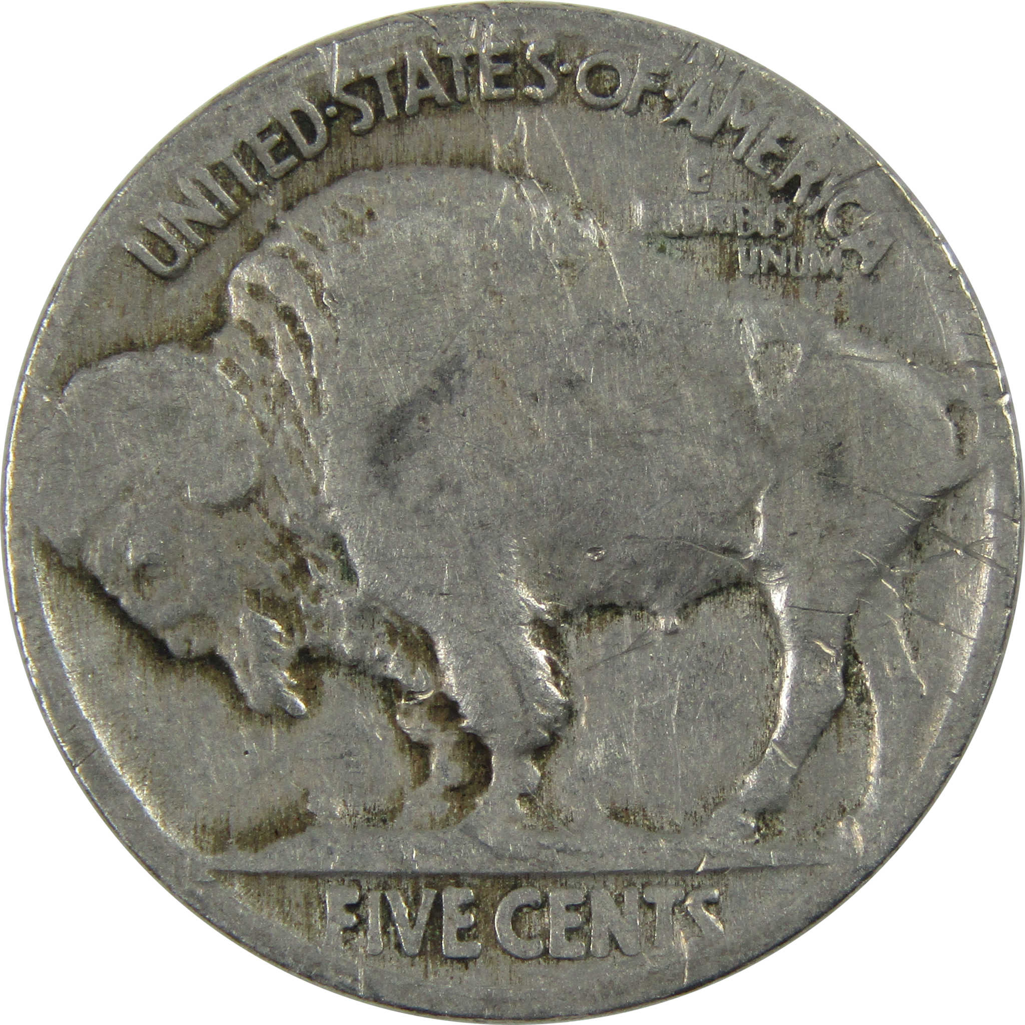 1917 Indian Head Buffalo Nickel AG About Good 5c Coin SKU:I12470