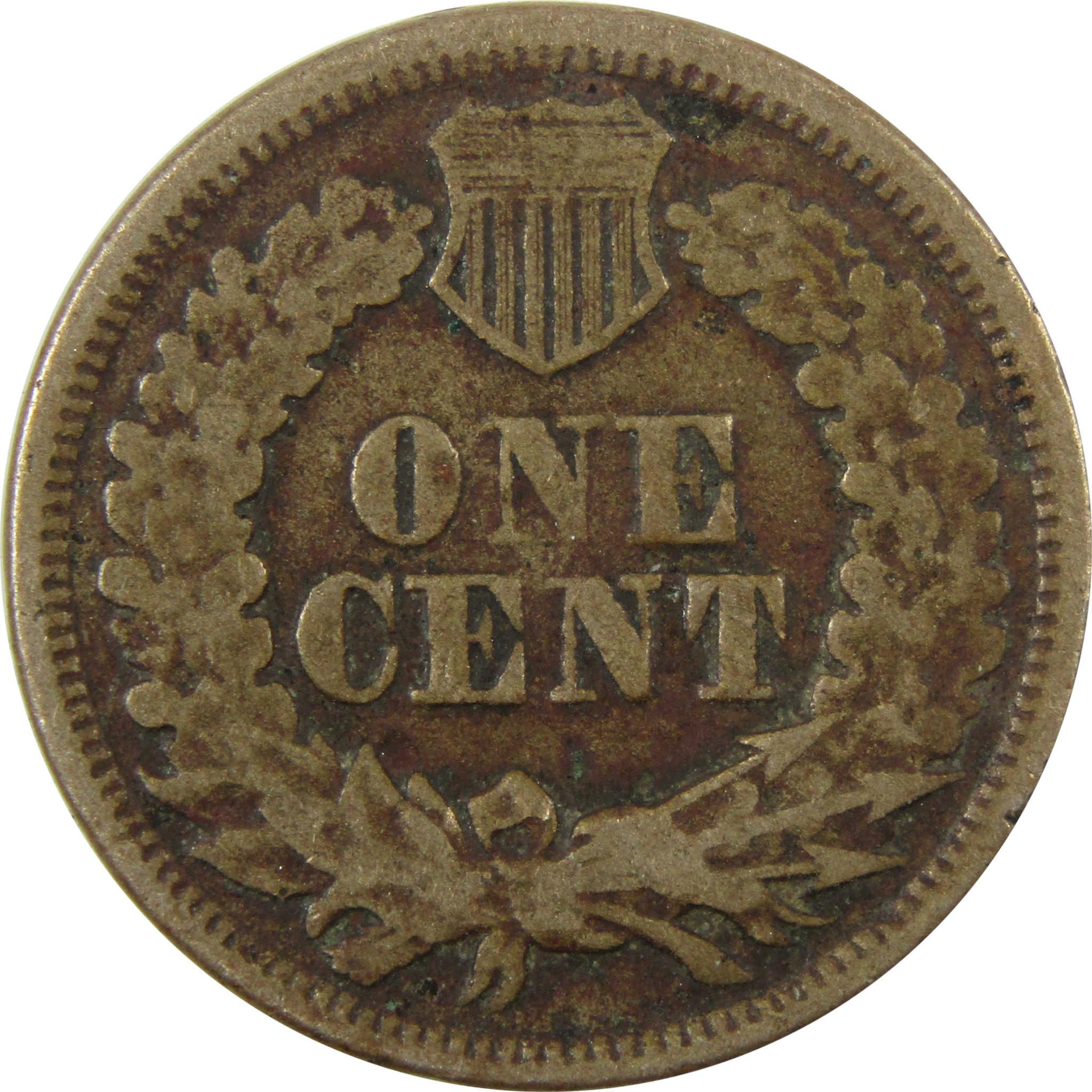 1864 Indian Head Copper-Nickel Cent VG Very Good Penny SKU:CP1126