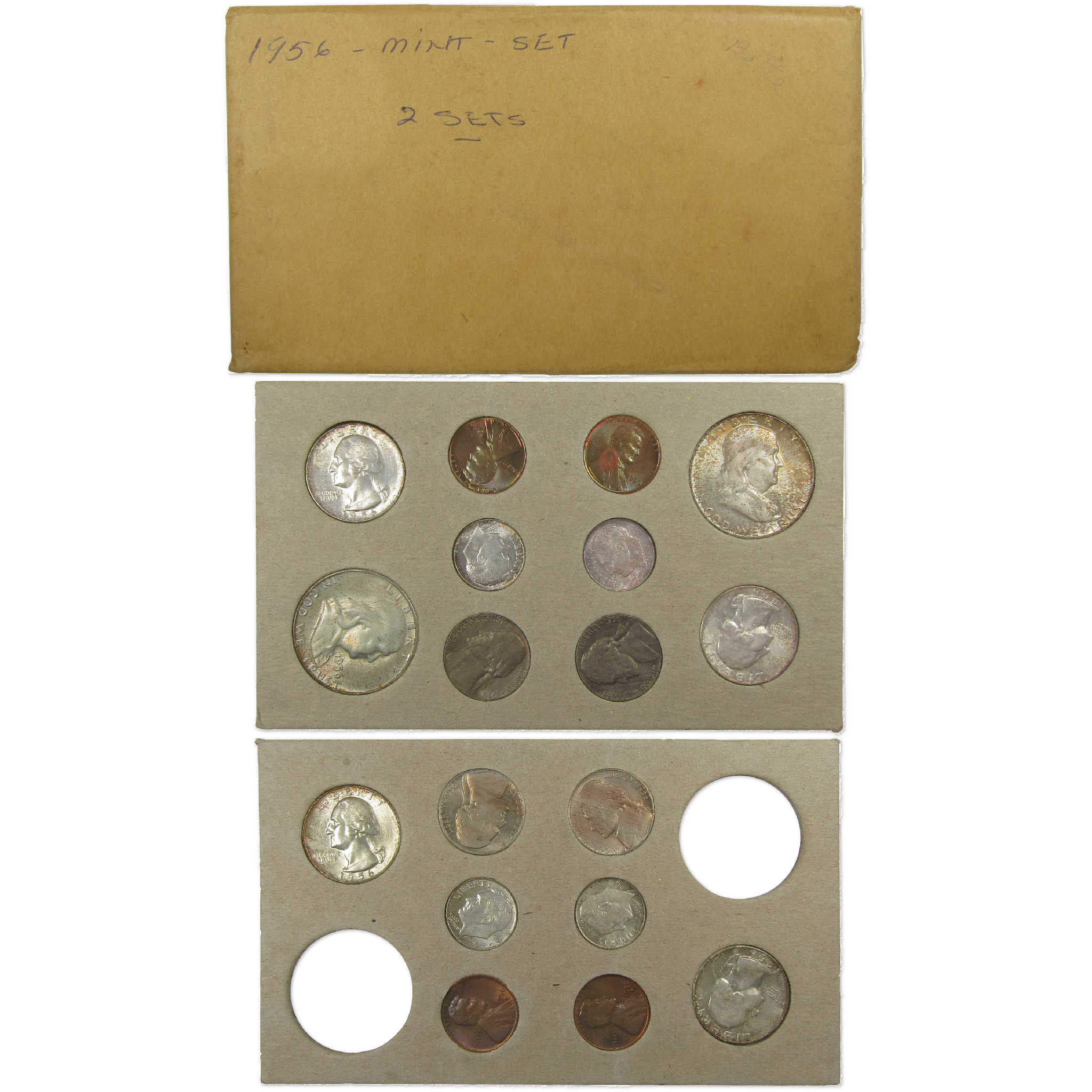 1956 U.S. Mint Uncirculated Coin Set Collectible OGP SKU:I22433