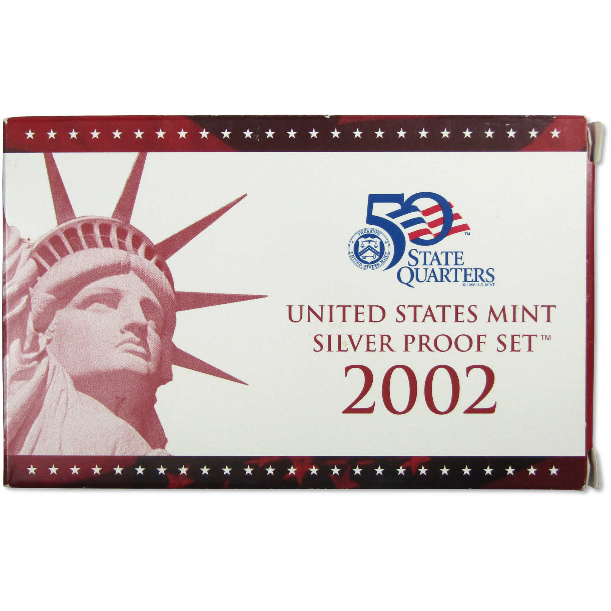 2002 Silver Proof Set U.S. Mint Original Government Packaging OGP COA