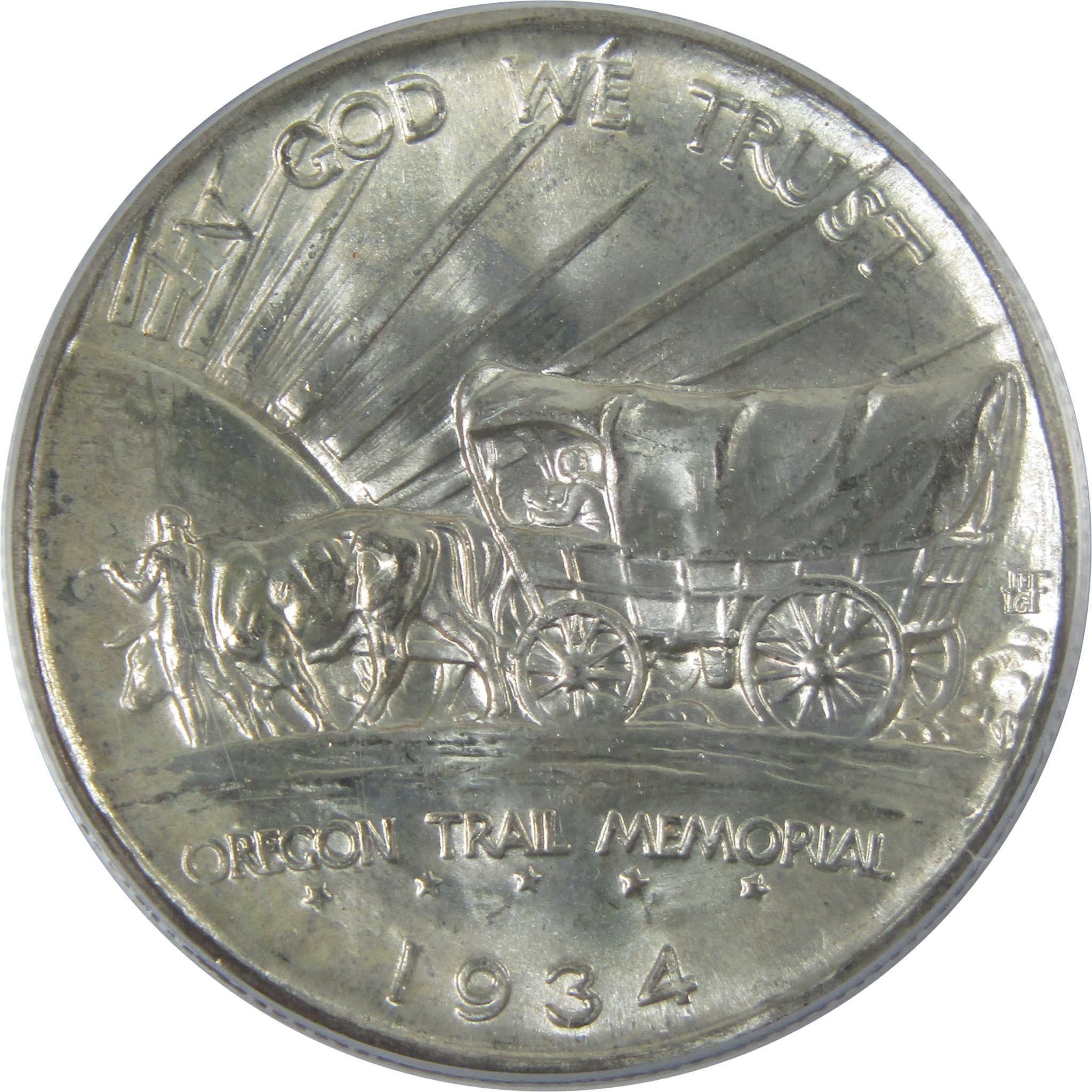 Oregon Trail Commemorative Half Dollar 1934 D MS 66 PCGS Silver 50c