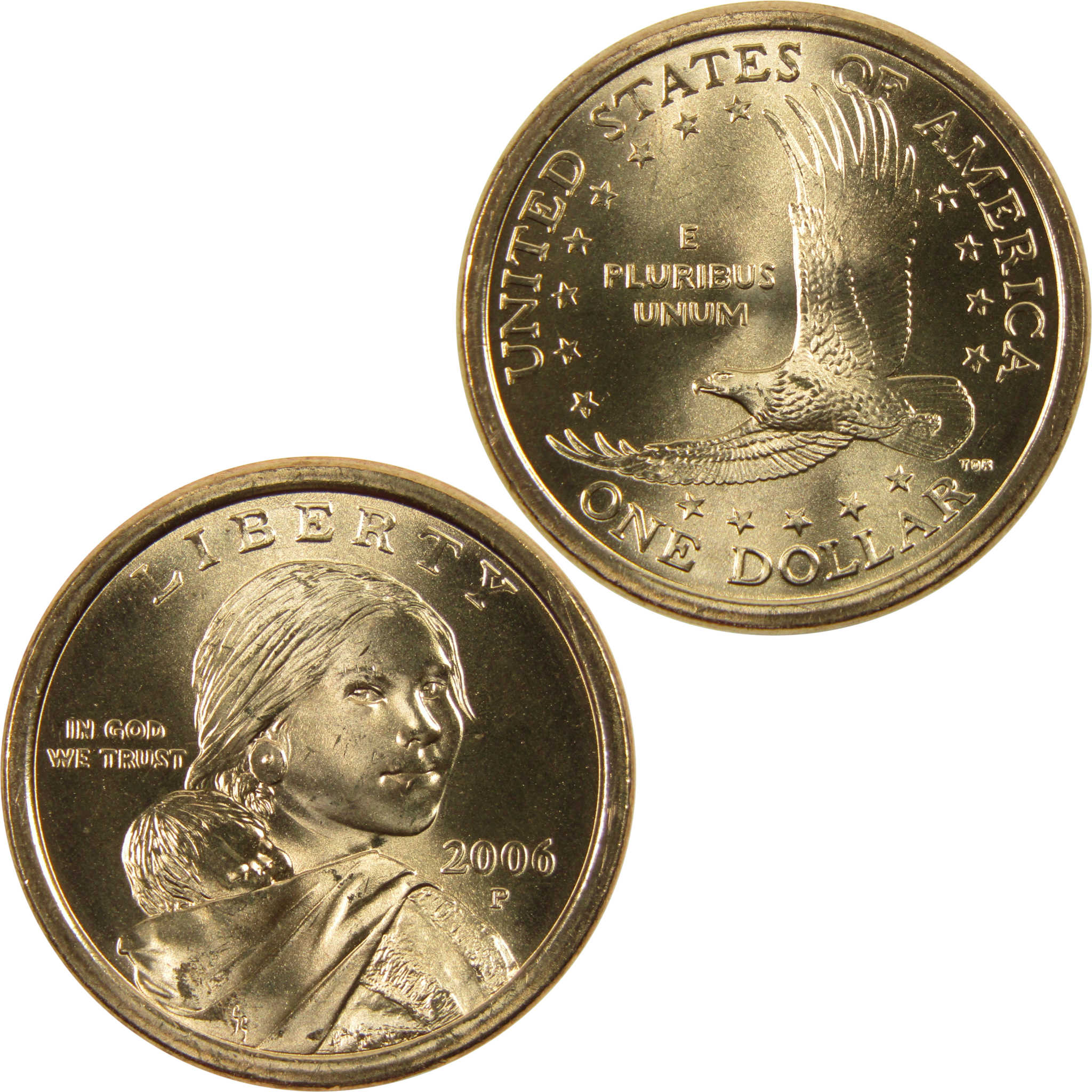 2006 P Sacagawea Native American Dollar BU Uncirculated $1 Coin