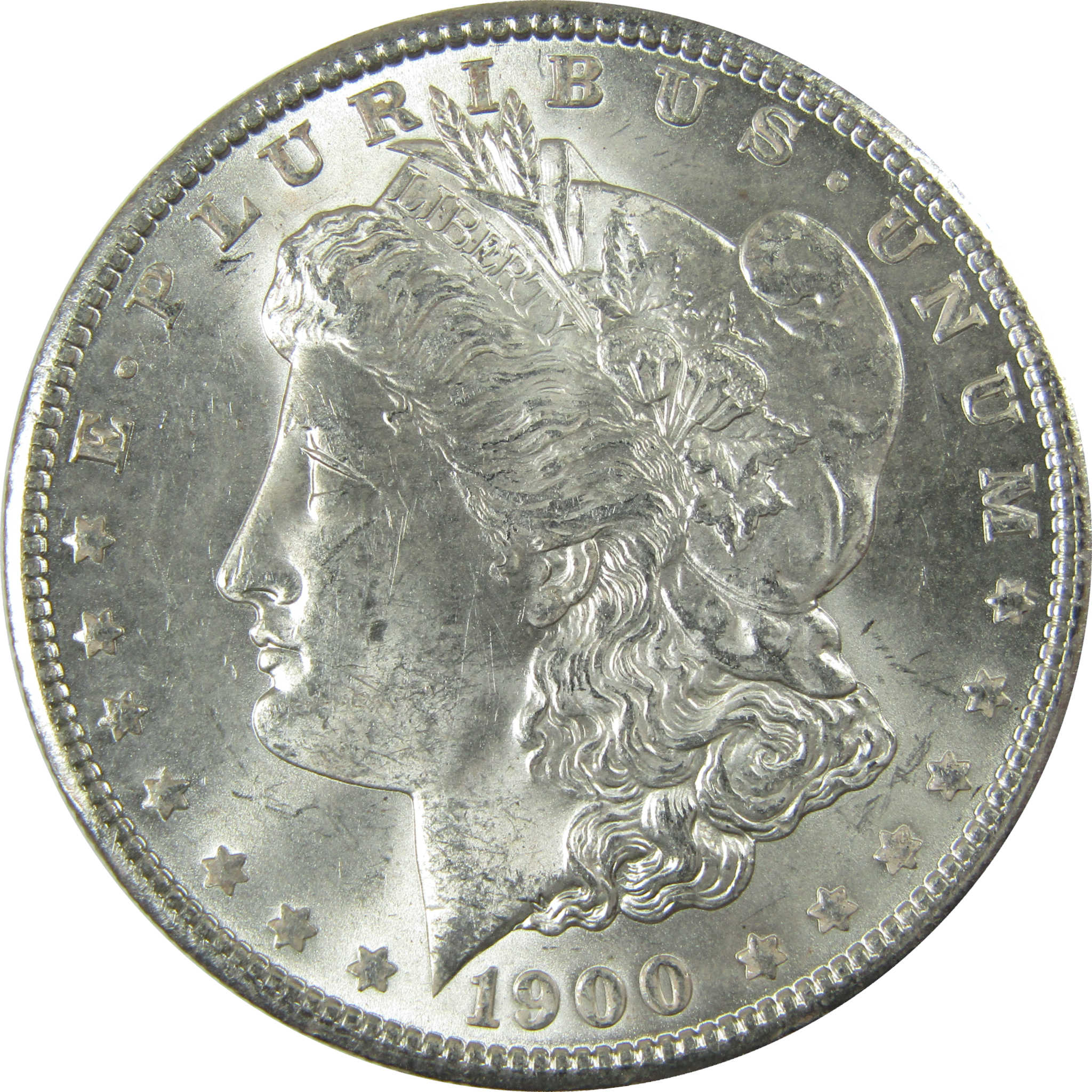 1900 Morgan Silver Dollar Uncirculated Mint State $1 Coin SKU:I27740