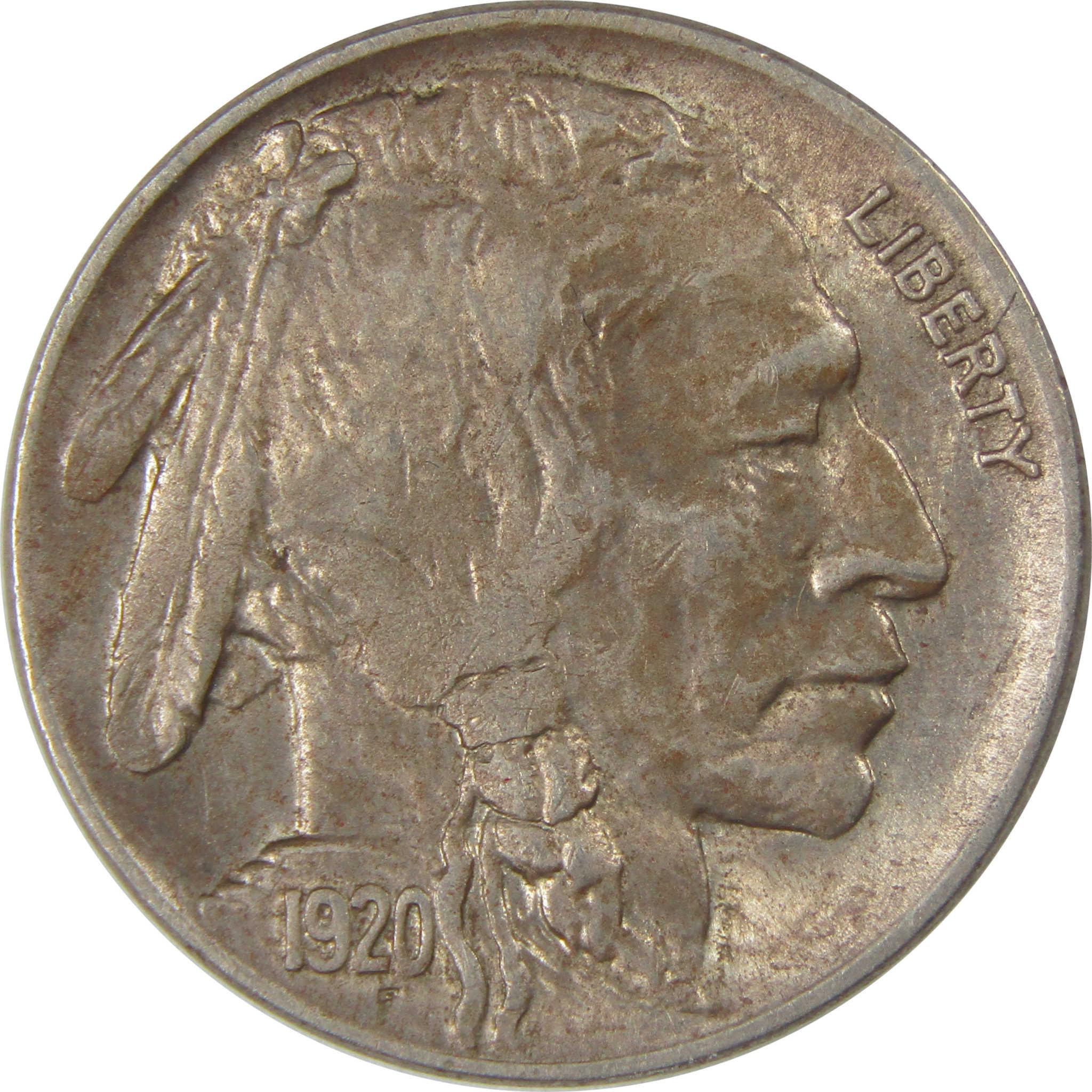 1920 Indian Head Buffalo Nickel Borderline Uncirculated SKU:I24021