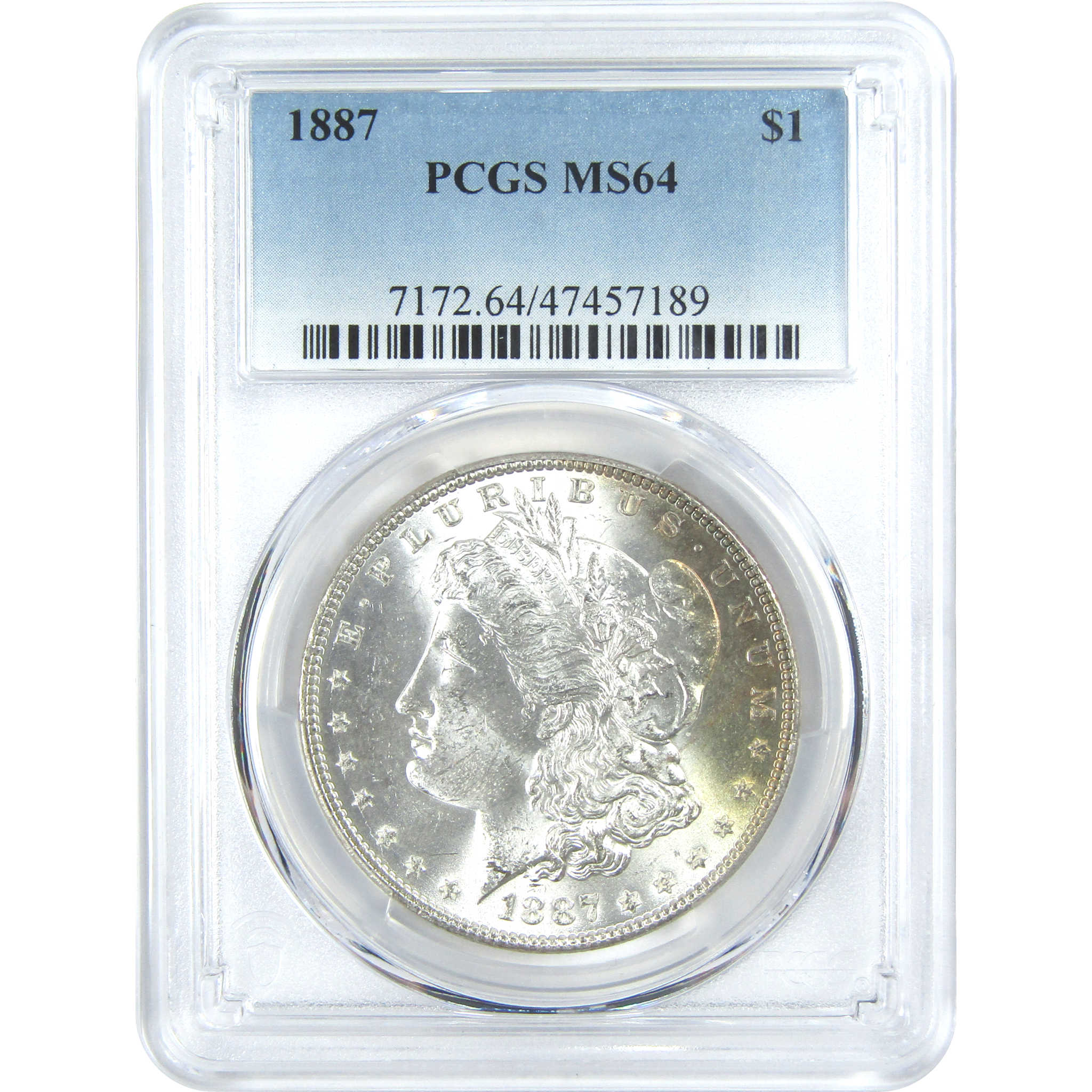 1887 Morgan Dollar MS 64 PCGS Silver $1 Uncirculated Toned SKU:I15679