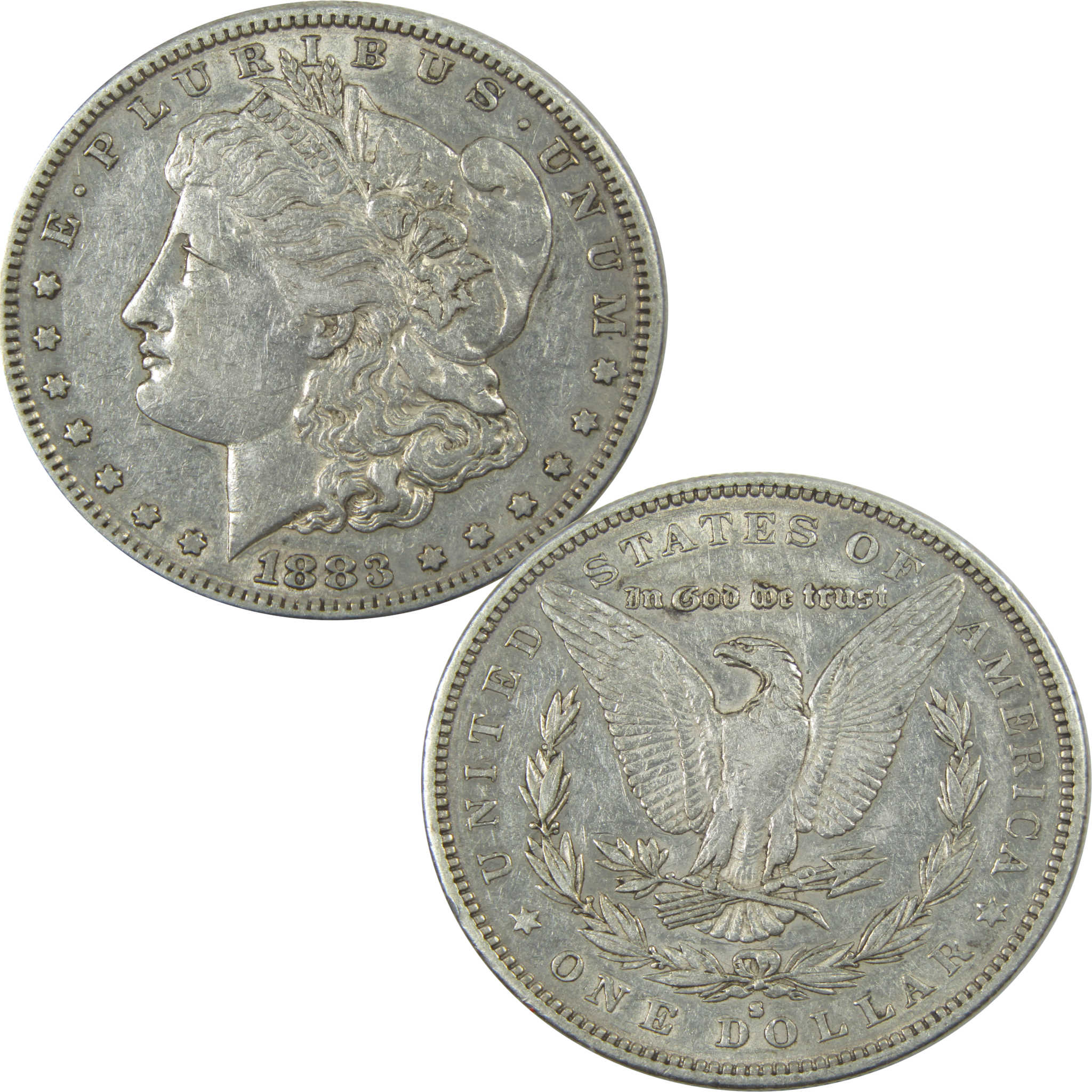 1883 S Morgan Dollar XF EF Extremely Fine Silver $1 Coin SKU:I15477 - Morgan coin - Morgan silver dollar - Morgan silver dollar for sale - Profile Coins &amp; Collectibles