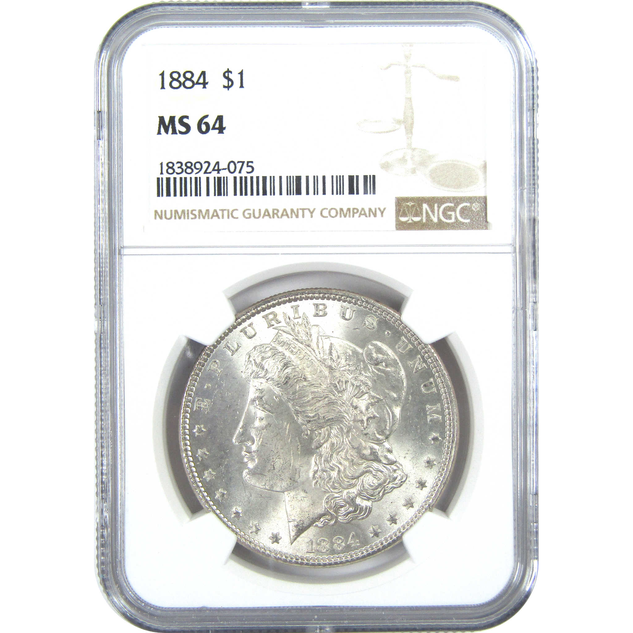 1884 Morgan Dollar MS 64 NGC Silver $1 Uncirculated Coin SKU:I15946 - Morgan coin - Morgan silver dollar - Morgan silver dollar for sale - Profile Coins &amp; Collectibles