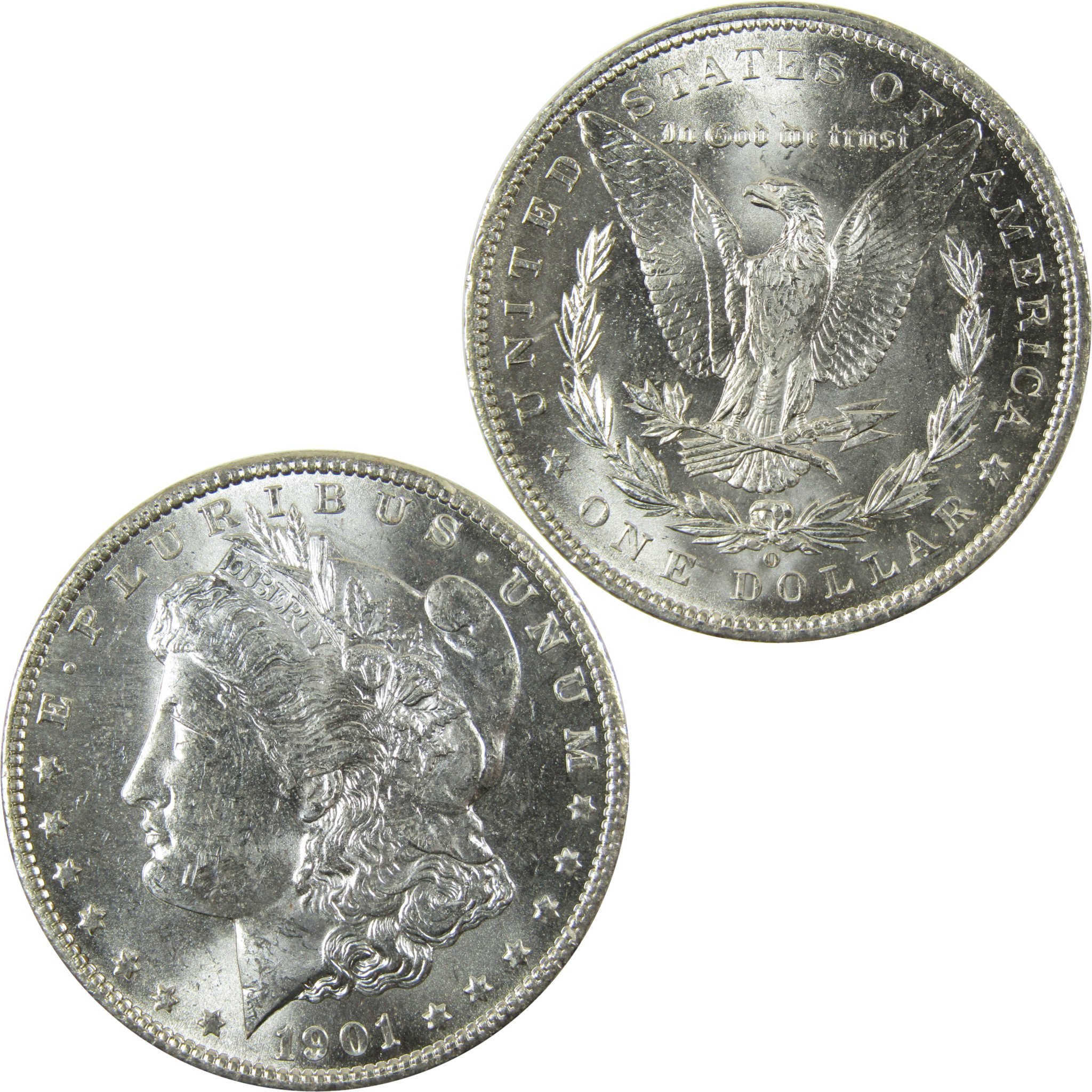 1901 O Morgan Silver Dollar Uncirculated Mint State $1 Coin SKU:I28384
