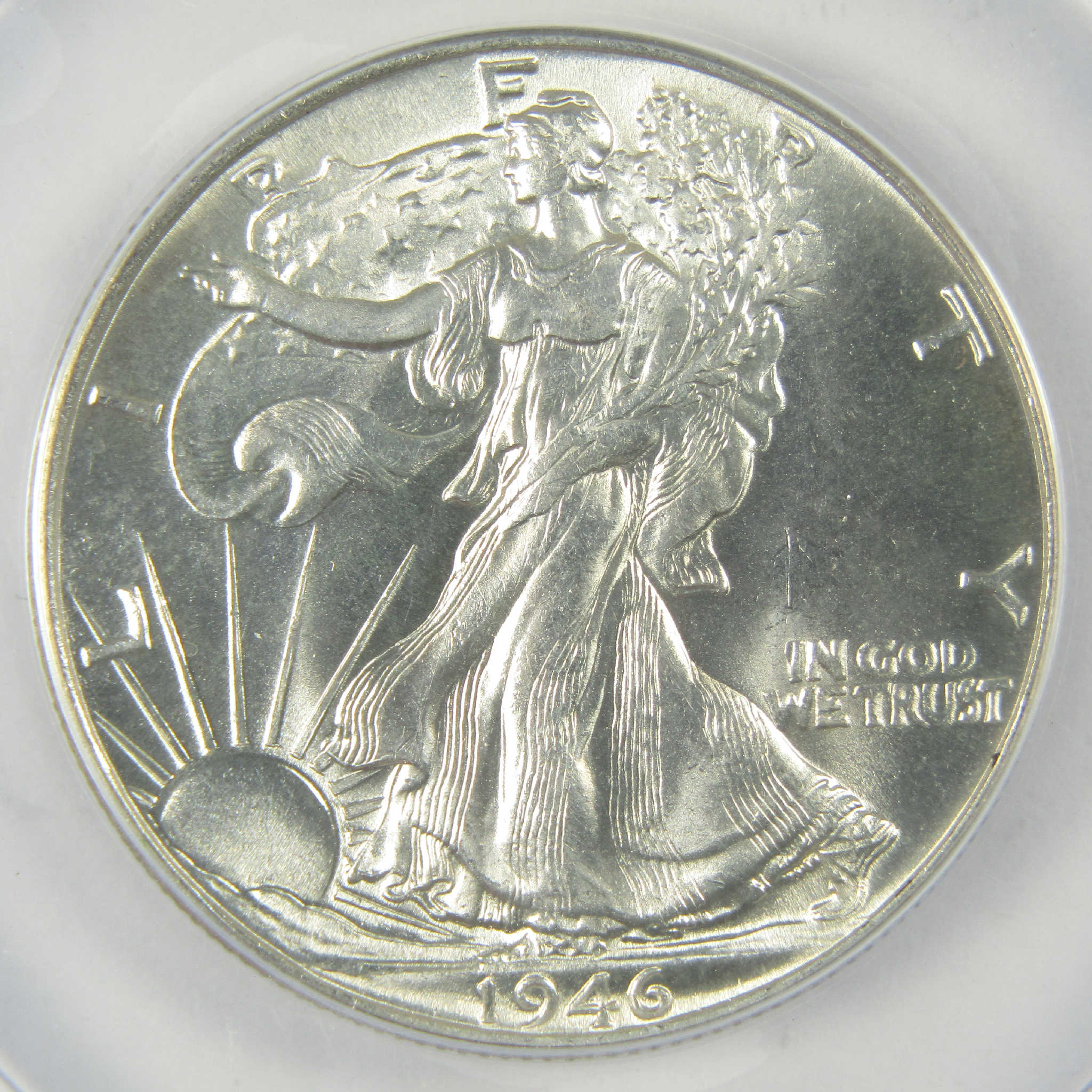1946 Liberty Walking Silver Half Dollar MS 64 ANACS Uncirculated