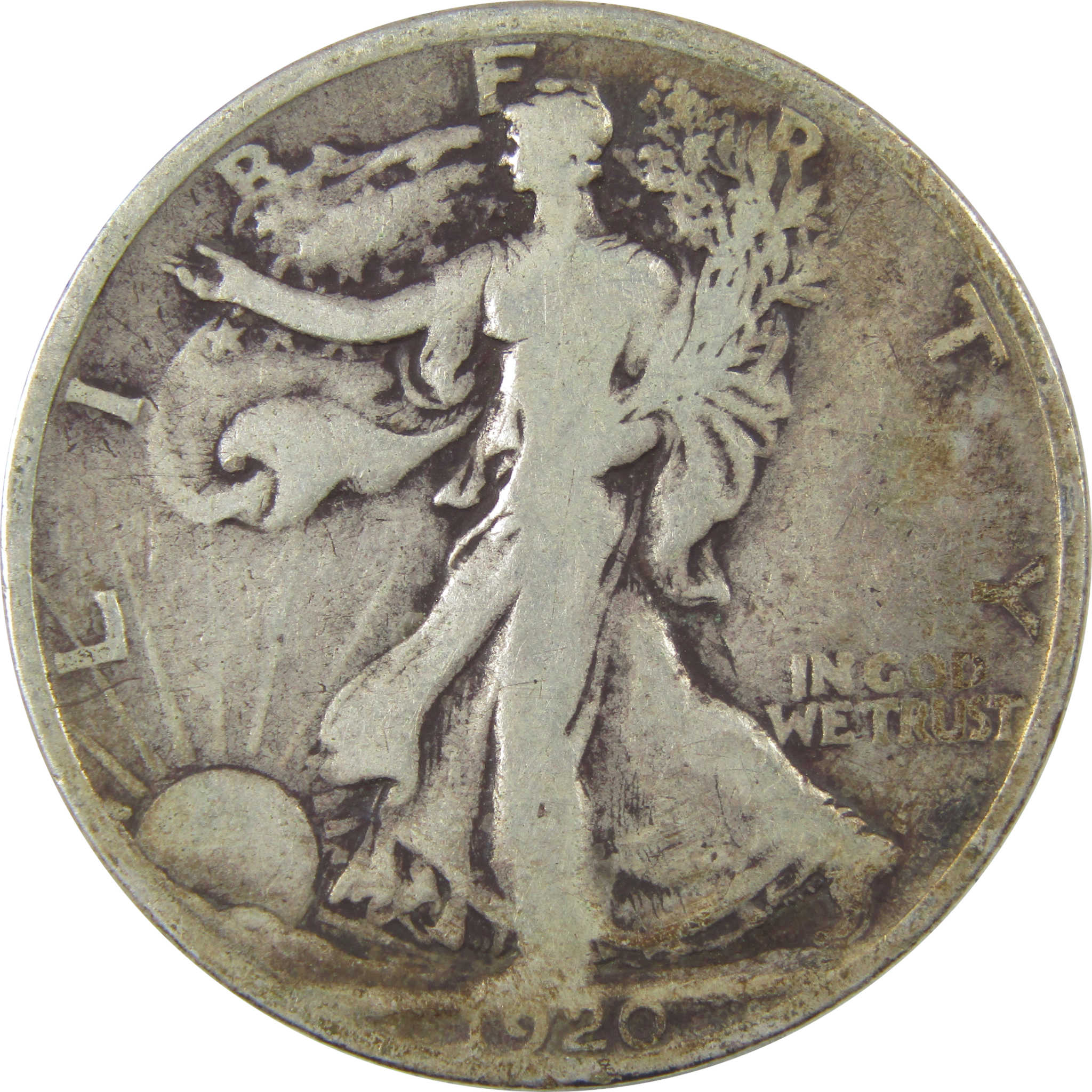 1920 D Liberty Walking Silver Half Dollar VG Very Good Coin SKU:I24152