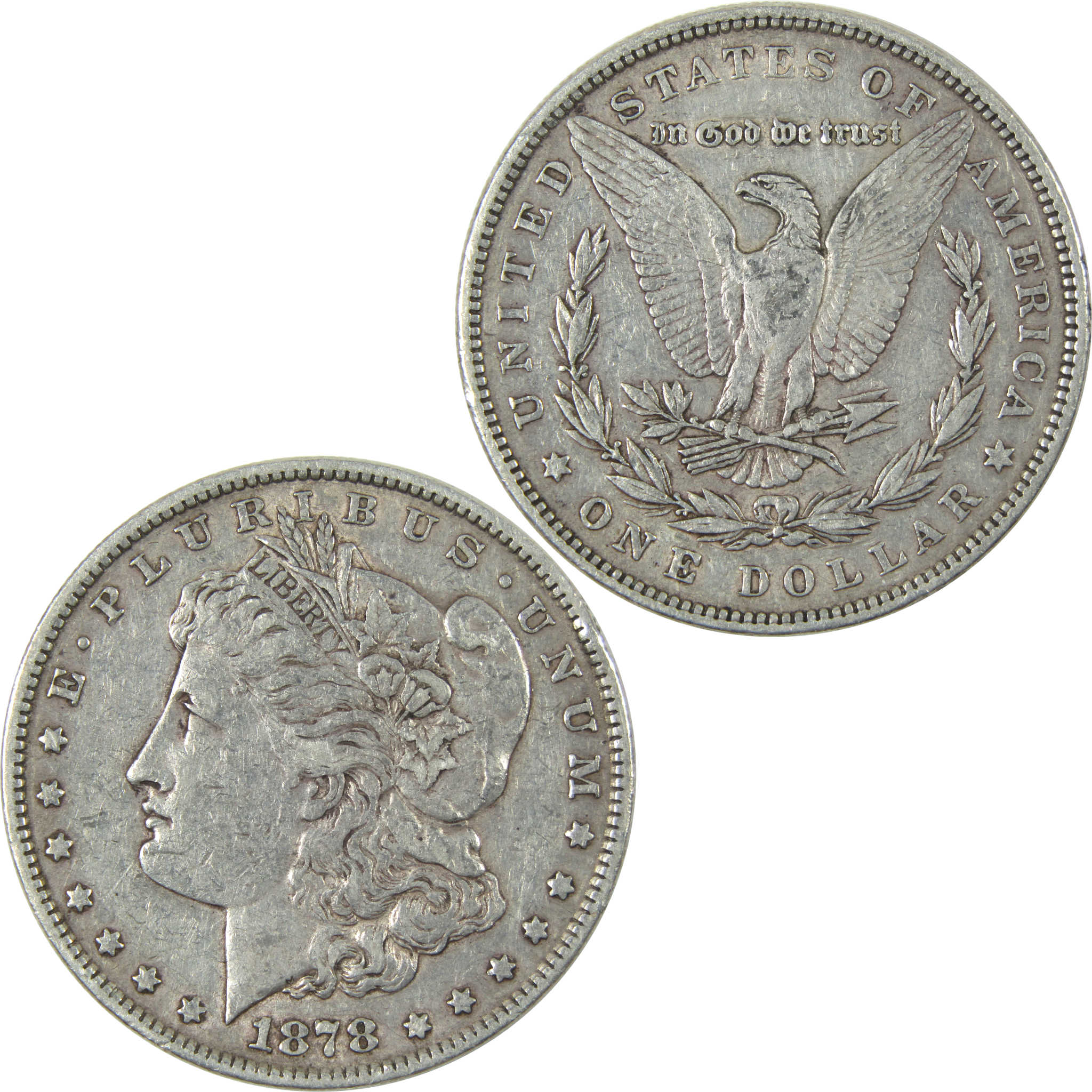 1878 7TF Rev 79 Morgan Dollar VF Very Fine Silver $1 Coin SKU:I14725 - Morgan coin - Morgan silver dollar - Morgan silver dollar for sale - Profile Coins &amp; Collectibles