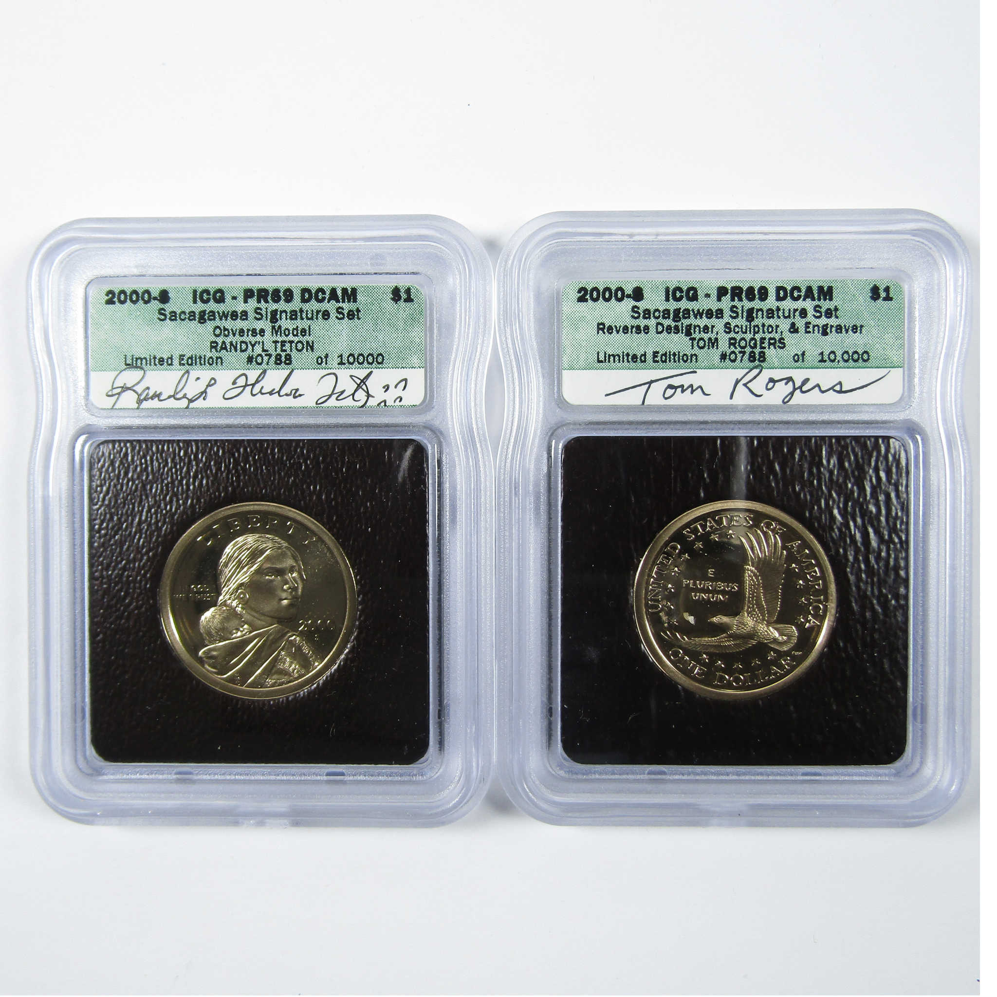 2000 Sacagawea Signature 6 Piece Dollar Set ICG SKU:CPC6607