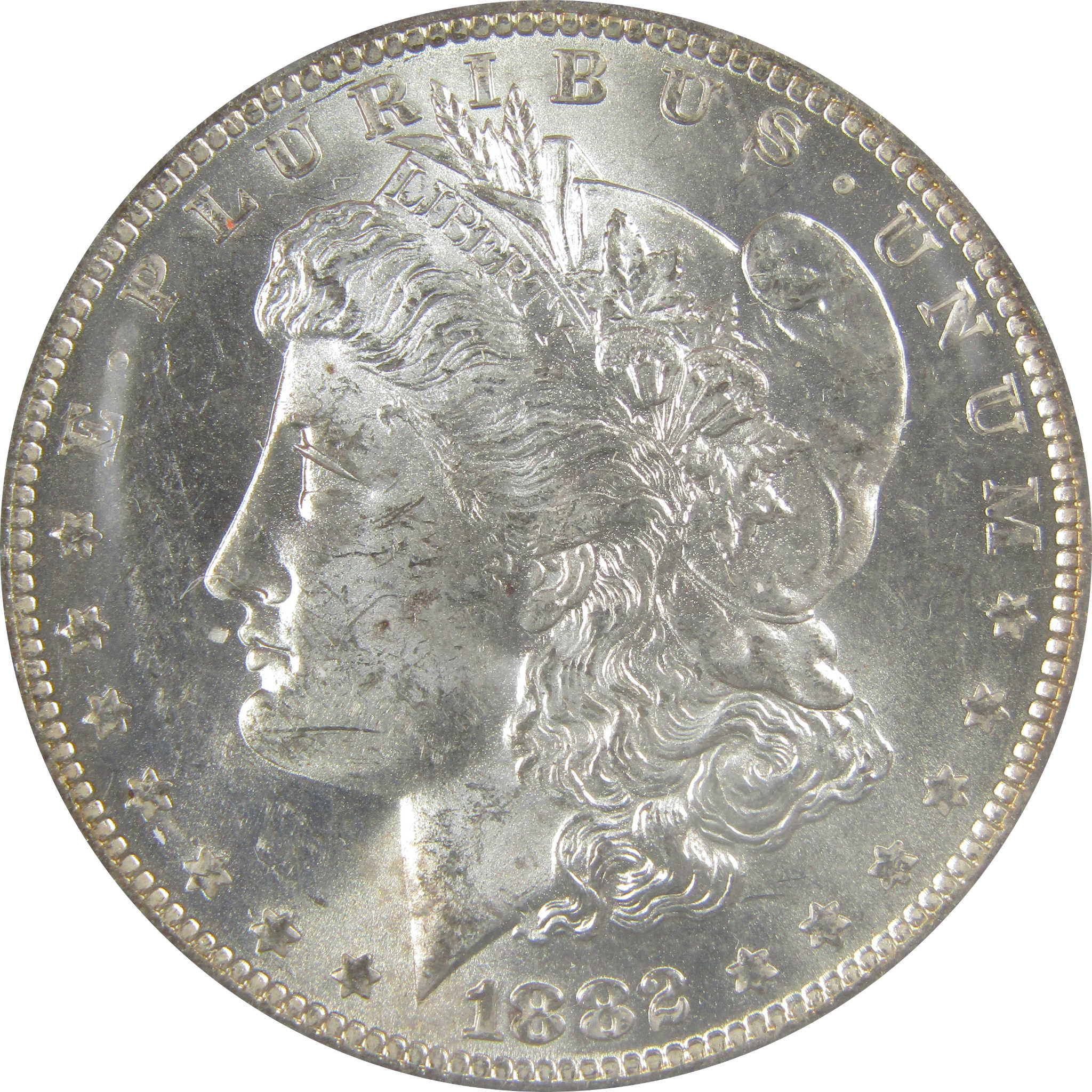 1882 O/S VAM-4 Recessed Top 100 Morgan Dollar MS 62 ANACS SKU:I21945 - Morgan coin - Morgan silver dollar - Morgan silver dollar for sale - Profile Coins &amp; Collectibles