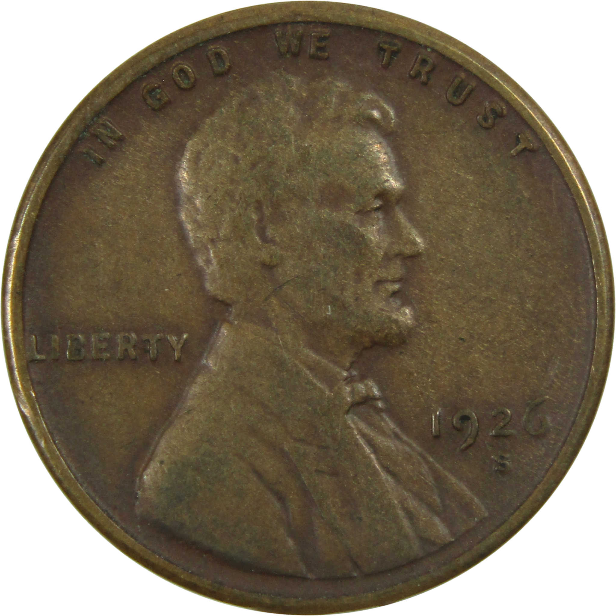 1926 S Lincoln Wheat Cent VF Very Fine Penny 1c Coin SKU:I15211