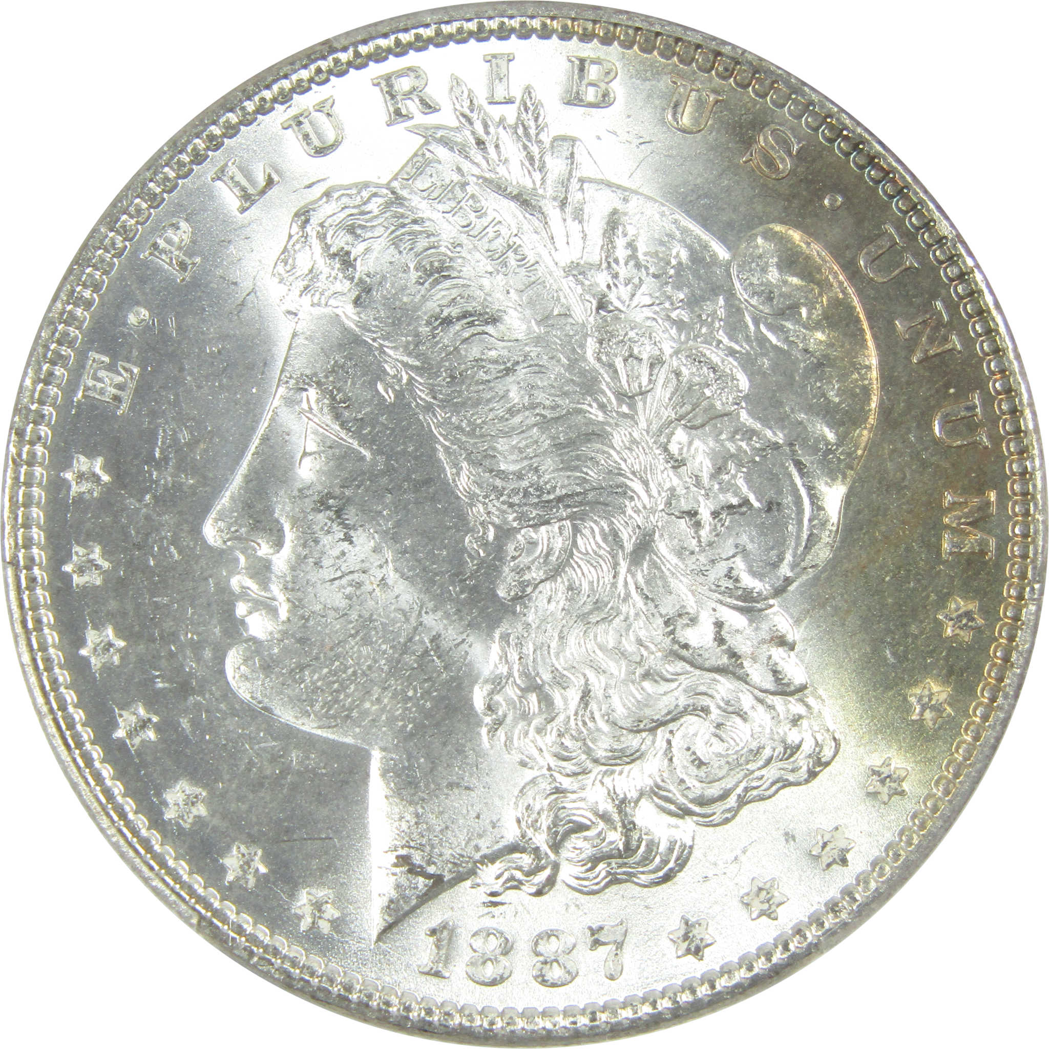 1887 Morgan Dollar MS 64 PCGS Silver $1 Uncirculated Toned SKU:I15679