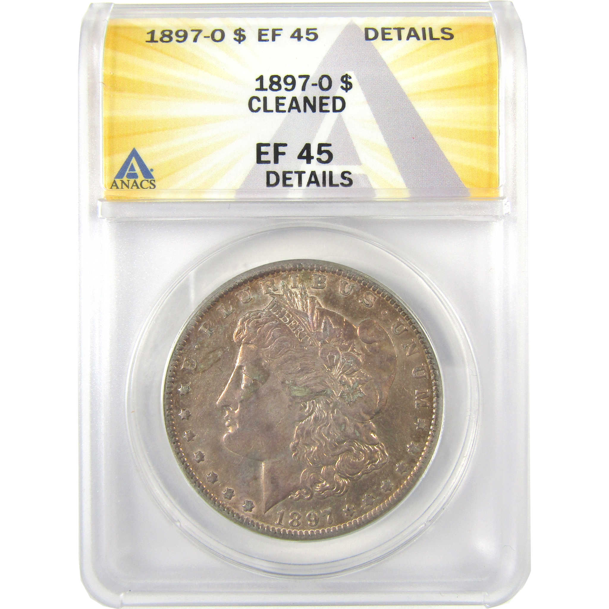 1897 O Morgan Dollar EF 45 Details ANACS Silver $1 Coin SKU:I19241 - Morgan coin - Morgan silver dollar - Morgan silver dollar for sale - Profile Coins &amp; Collectibles