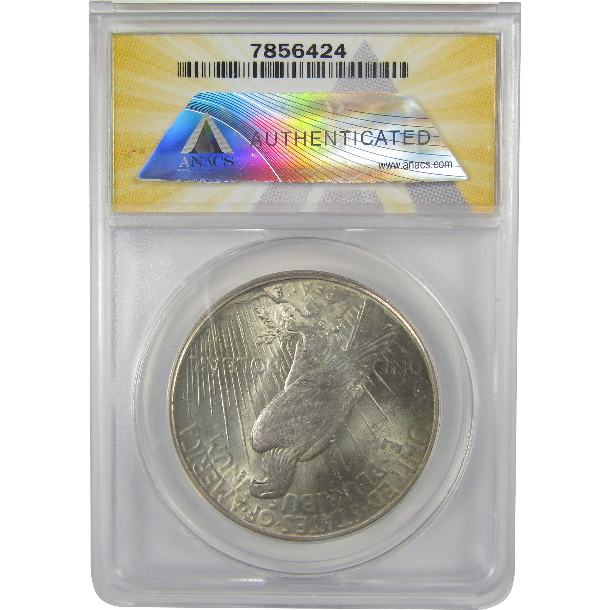 1926 Peace Dollar MS 63 ANACS Silver Uncirculated $1 Coin SKU:I20888