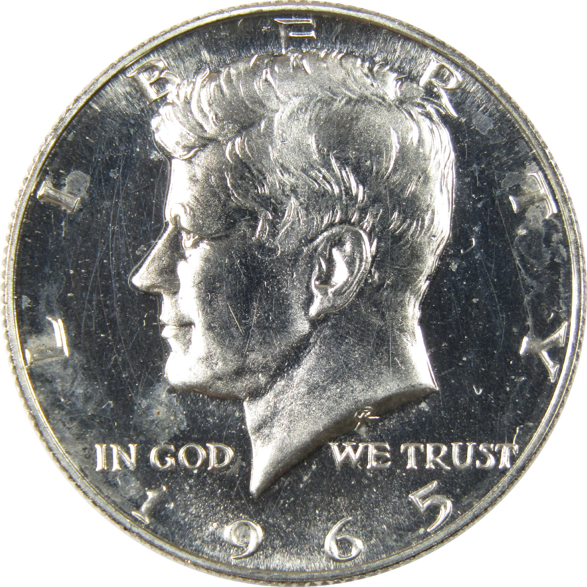 1965 SMS Kennedy Half Dollar Uncirculated Silver Clad 50c Coin