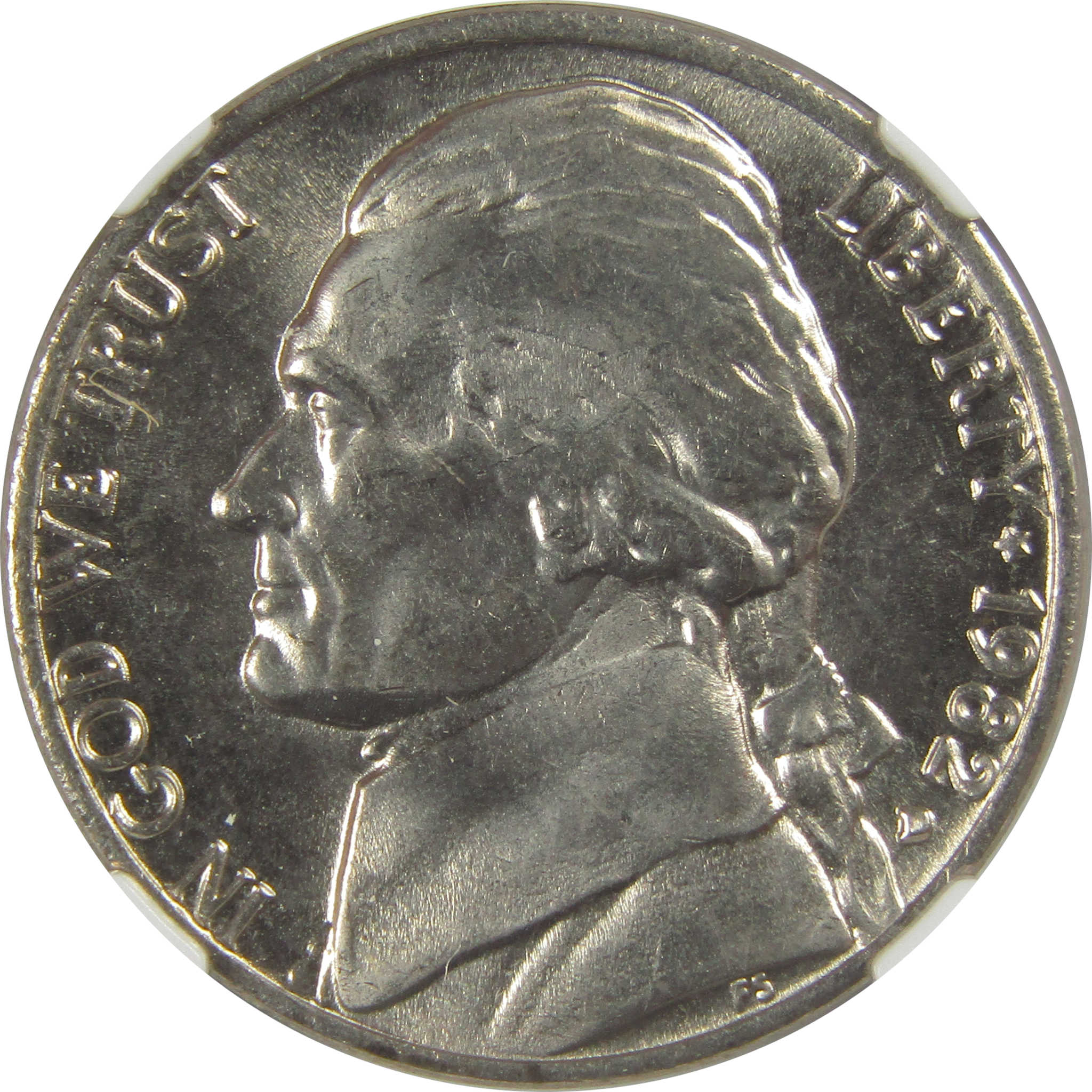 1982 D Jefferson Nickel MS 66 NGC Original Bag Fragment SKU:I20343