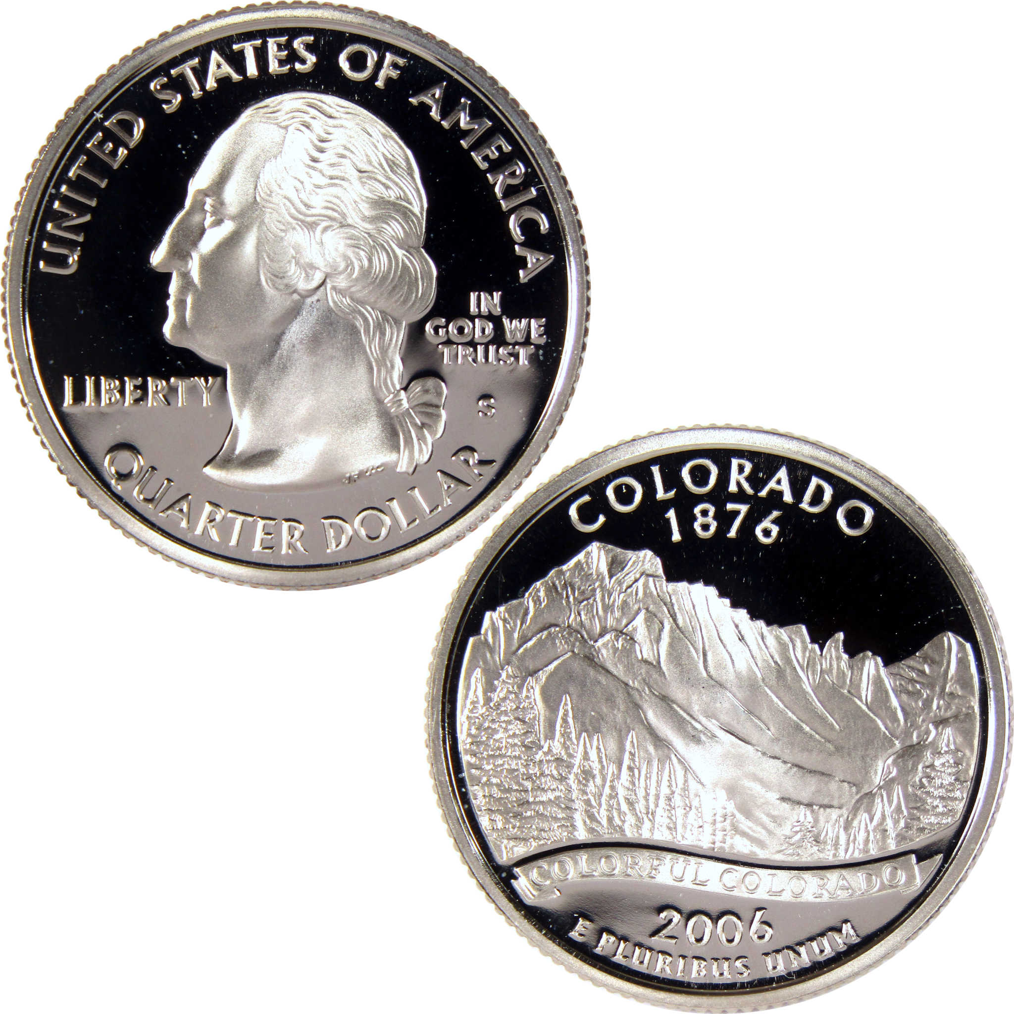 2006 S Colorado State Quarter Clad 25c Proof Coin