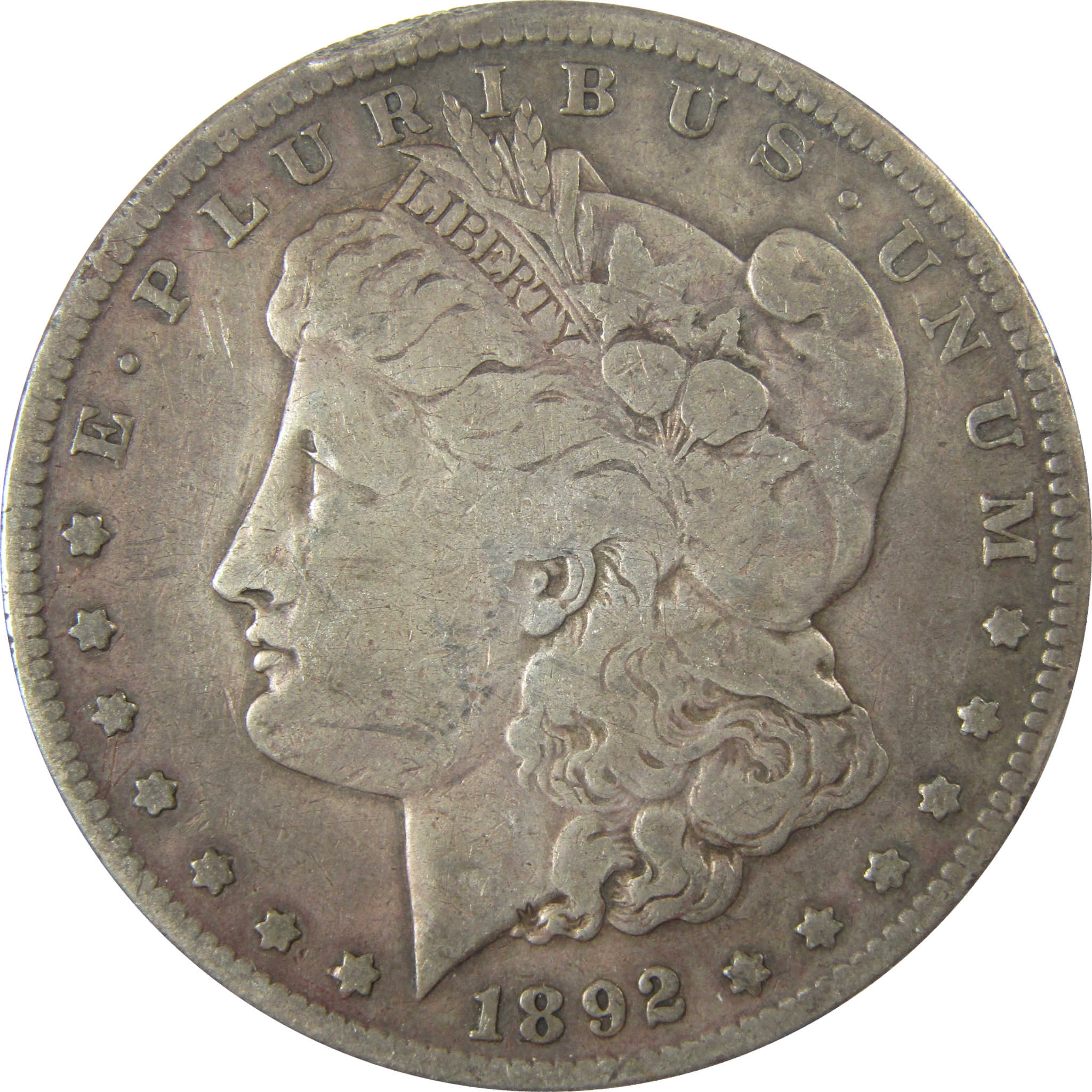 1892 S Morgan Silver Dollar F Fine Details $1 Coin SKU:CP1575