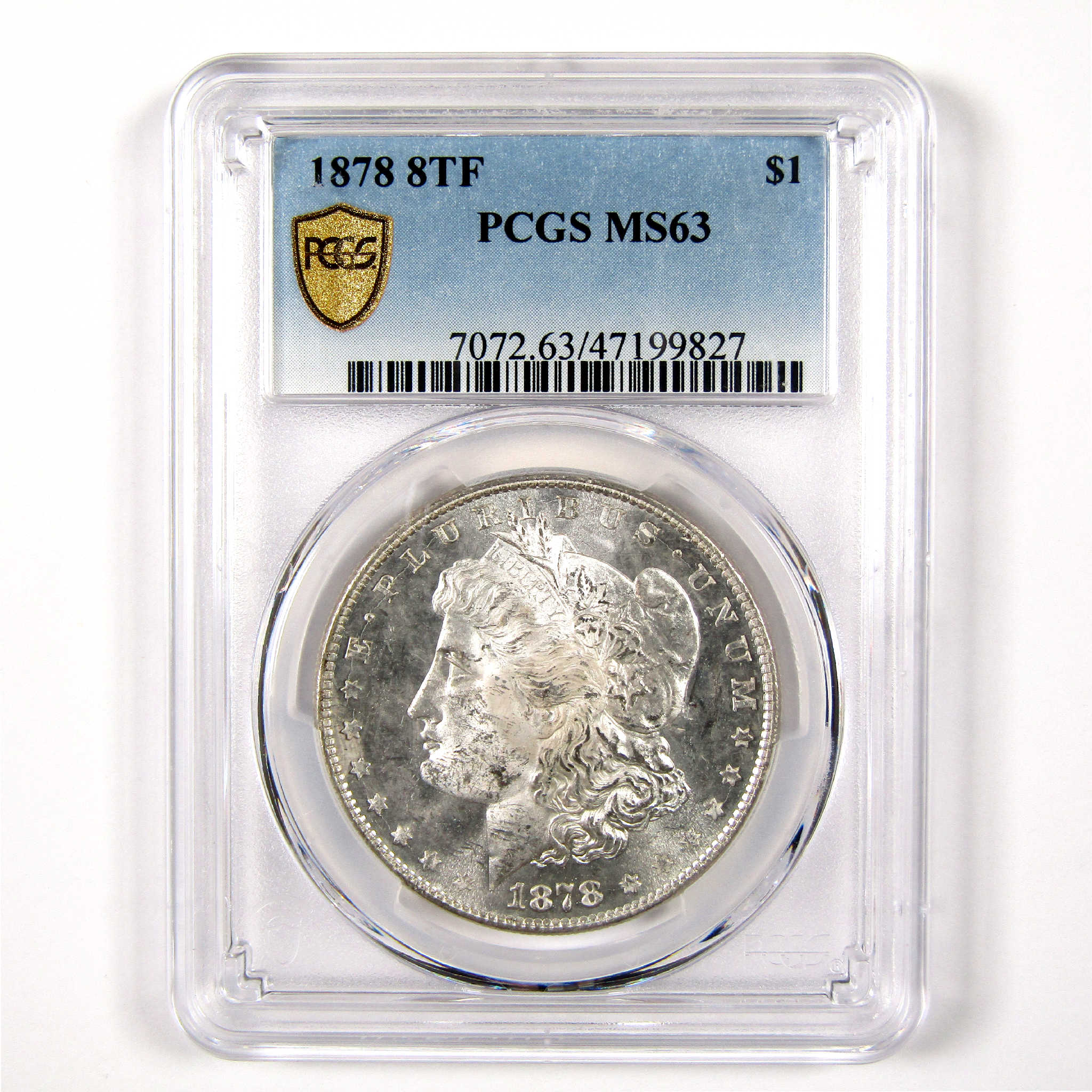 1878 8TF Morgan Dollar MS 63 PCGS Silver $1 Uncirculated SKU:I11317 - Morgan coin - Morgan silver dollar - Morgan silver dollar for sale - Profile Coins &amp; Collectibles