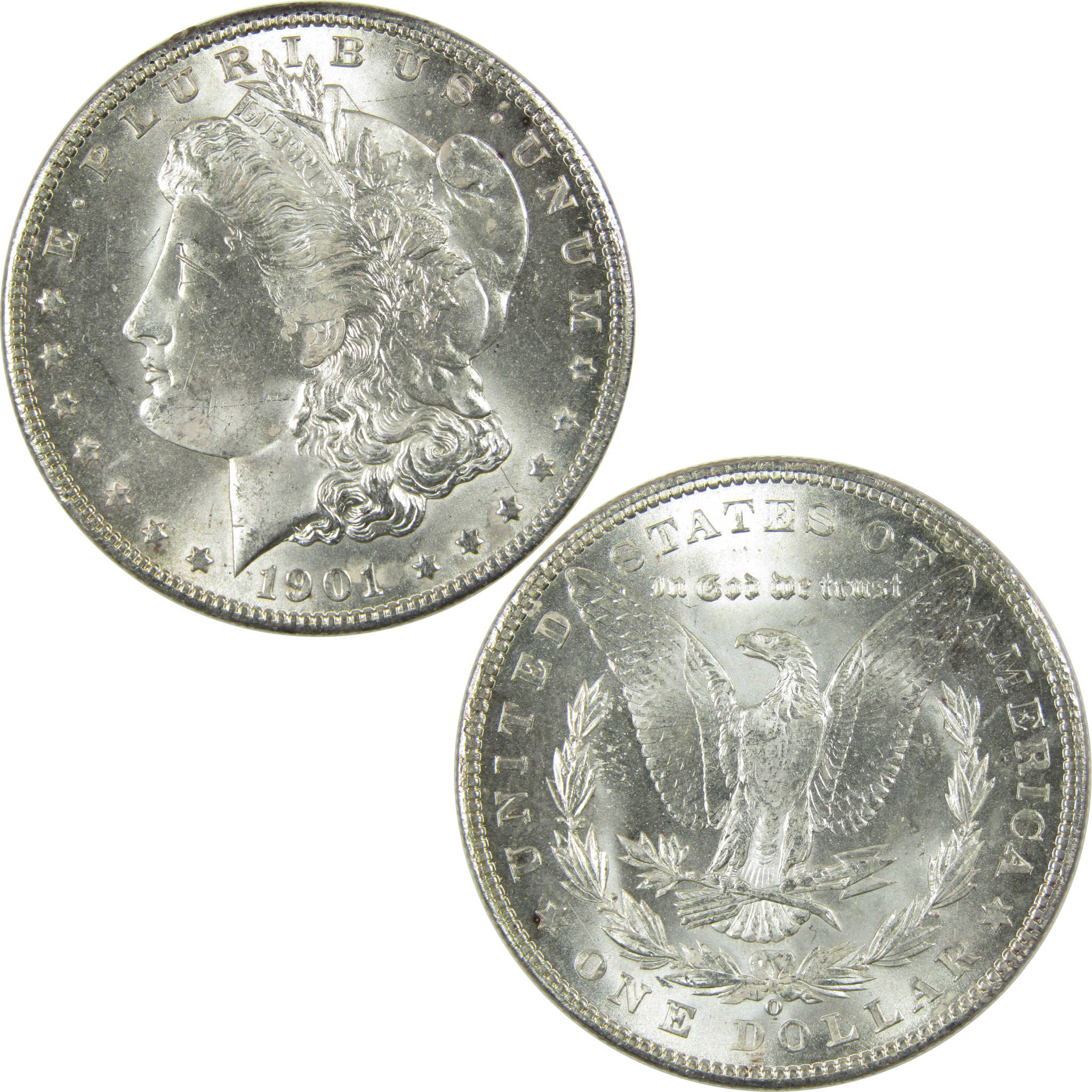 1901 O Morgan Silver Dollar Uncirculated Mint State $1 Coin SKU:I27795
