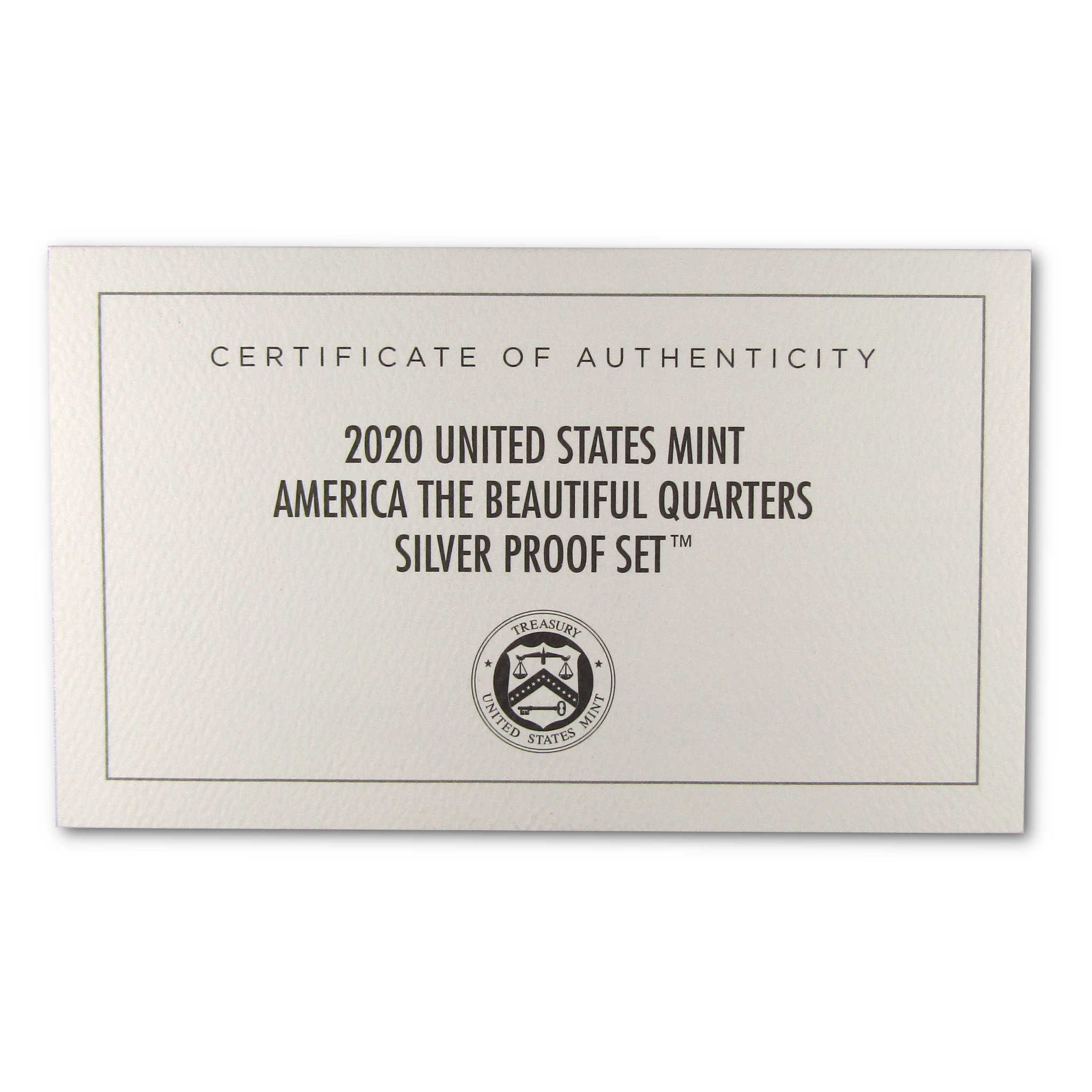 2020 America the Beautiful Quarter Silver Proof Set U.S. Mint OGP COA