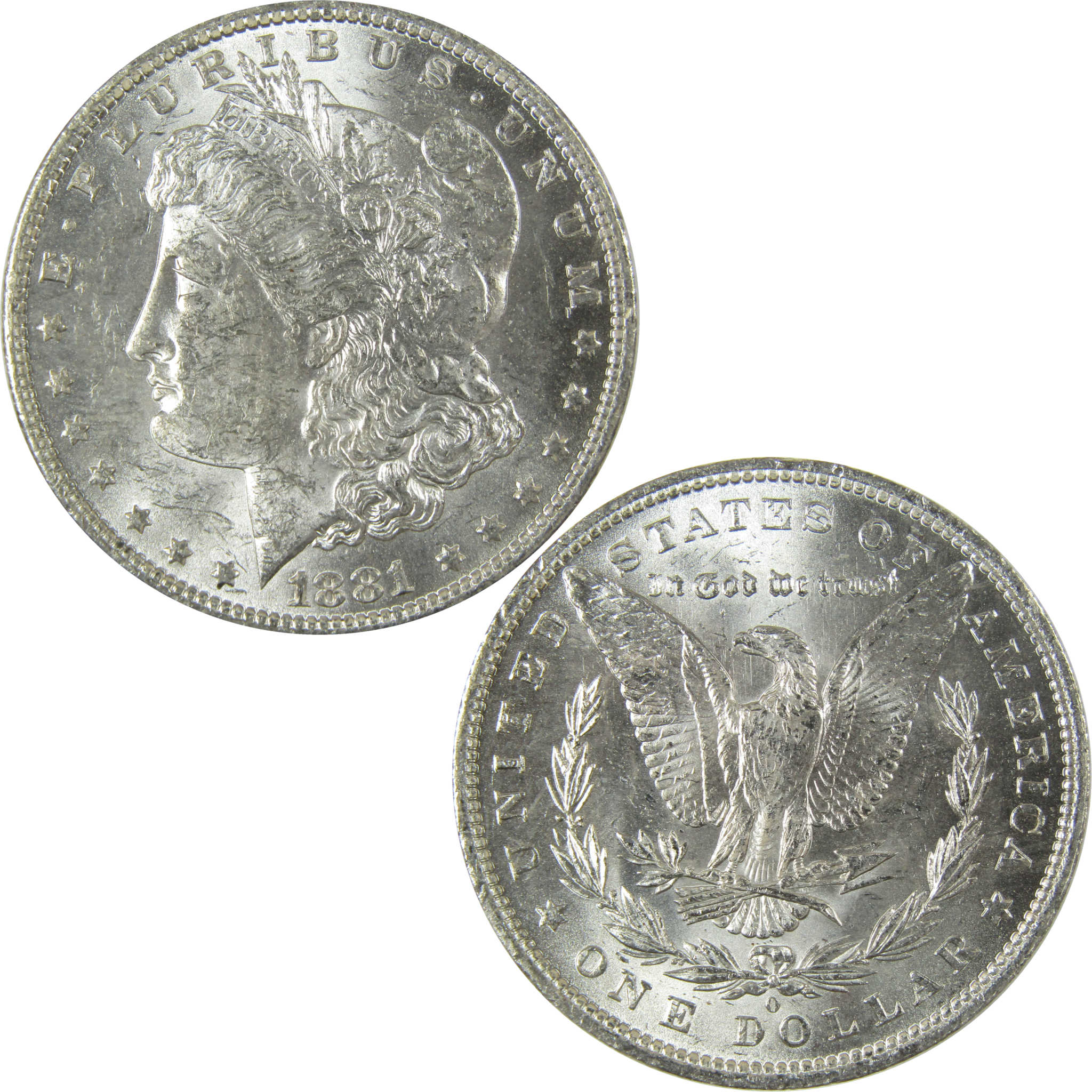 1881 O Morgan Silver Dollar Uncirculated Mint State $1 Coin SKU:I27719