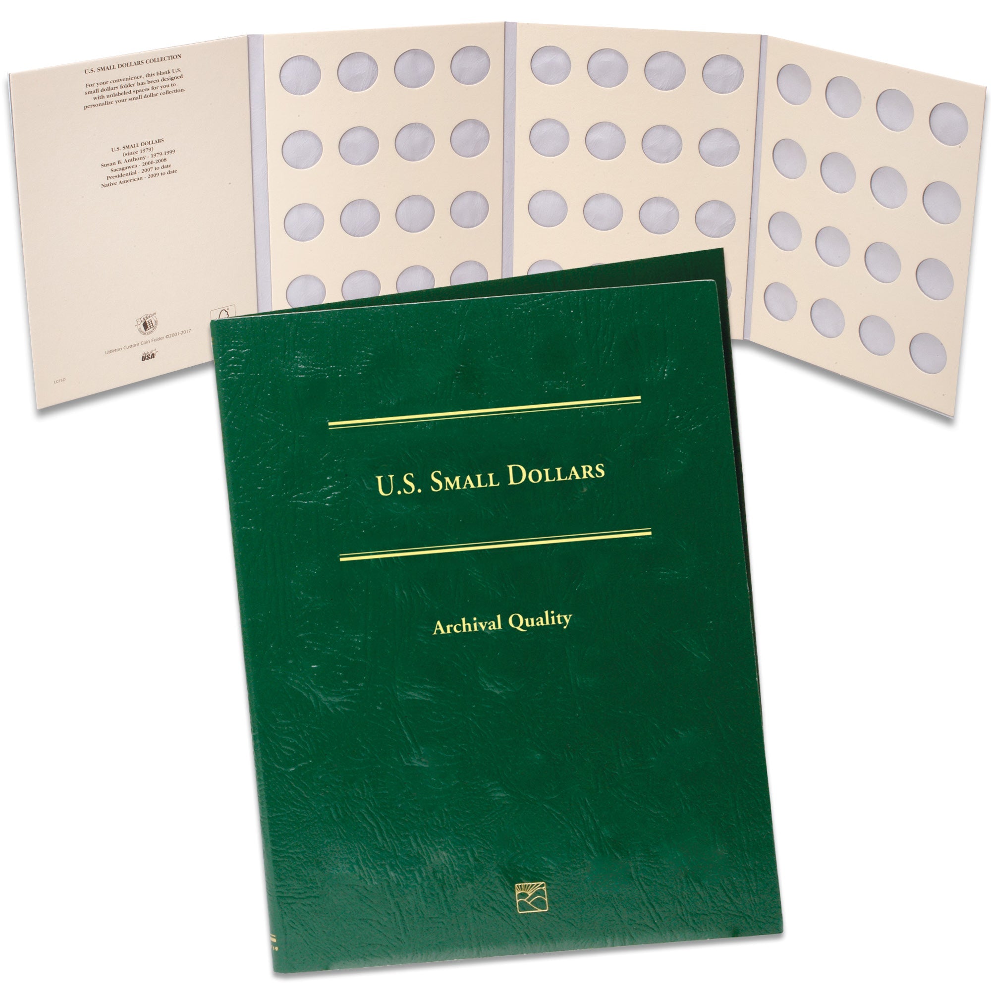 Blank U.S Small Dollar Folder Littleton Coin Company