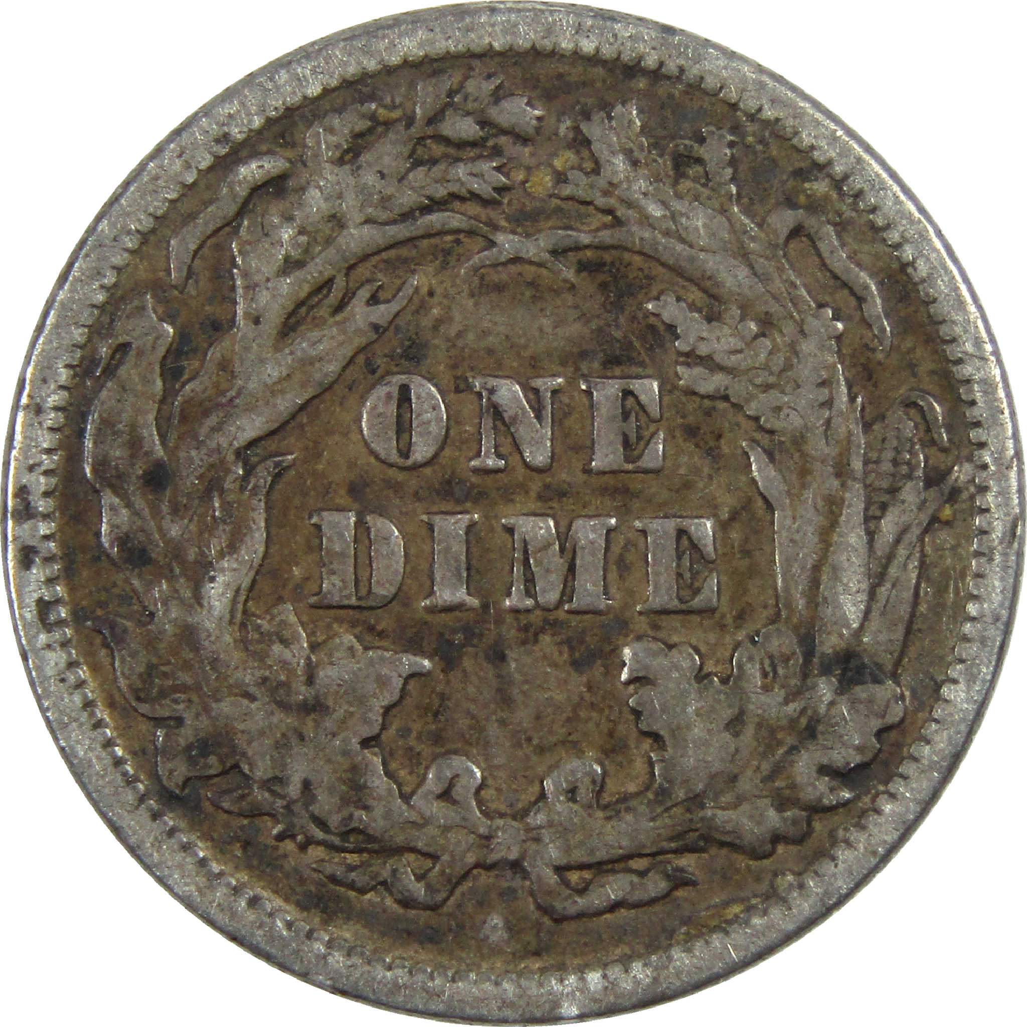 1889 Seated Liberty Dime F Fine Silver 10c Coin SKU:I12267