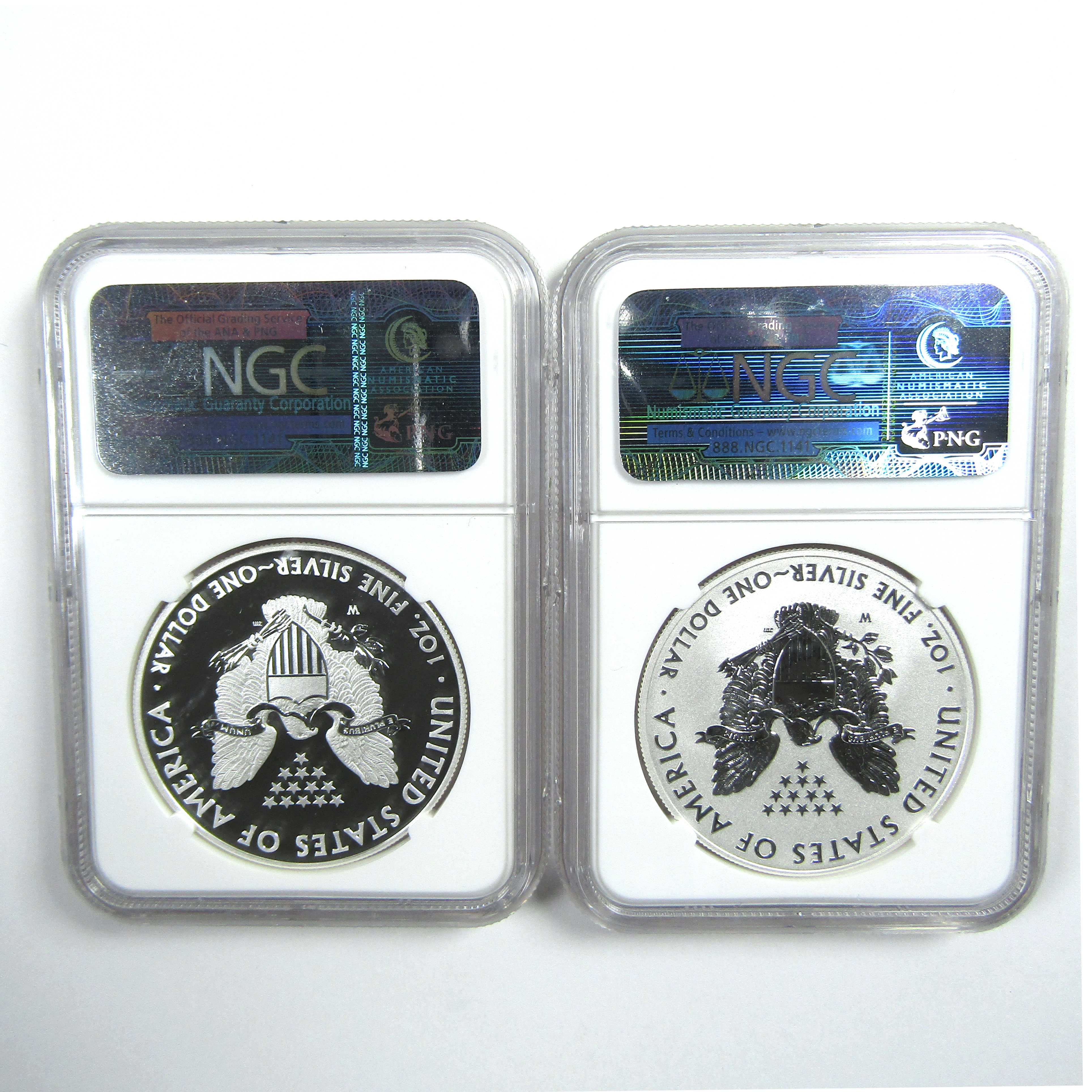 2013 West Point Silver Eagle 2 Pc Set SP 69/PF 69 NGC SKU:CPC3790