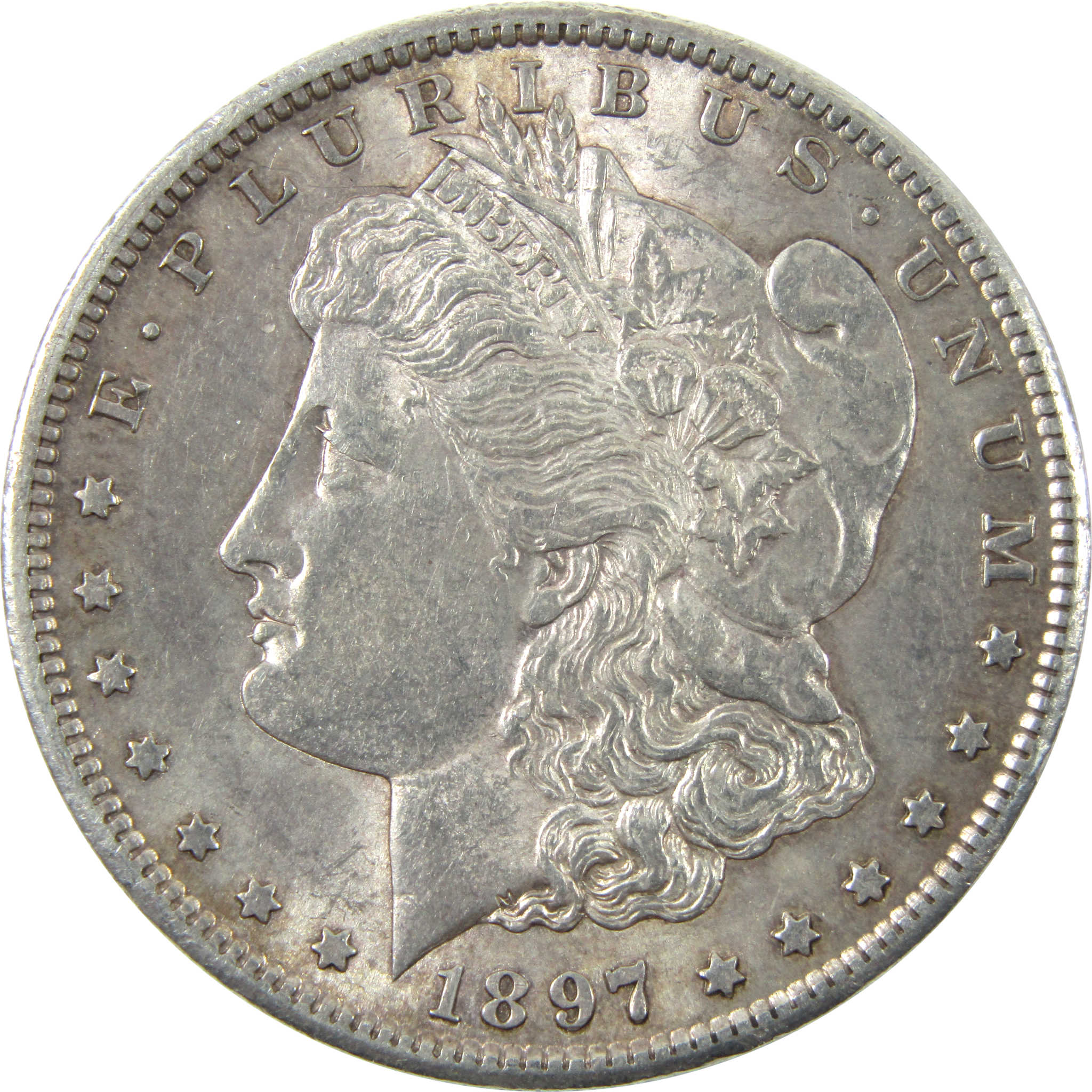 1897 S Morgan Dollar AU About Uncirculated Silver $1 Coin SKU:I14187 - Morgan coin - Morgan silver dollar - Morgan silver dollar for sale - Profile Coins &amp; Collectibles