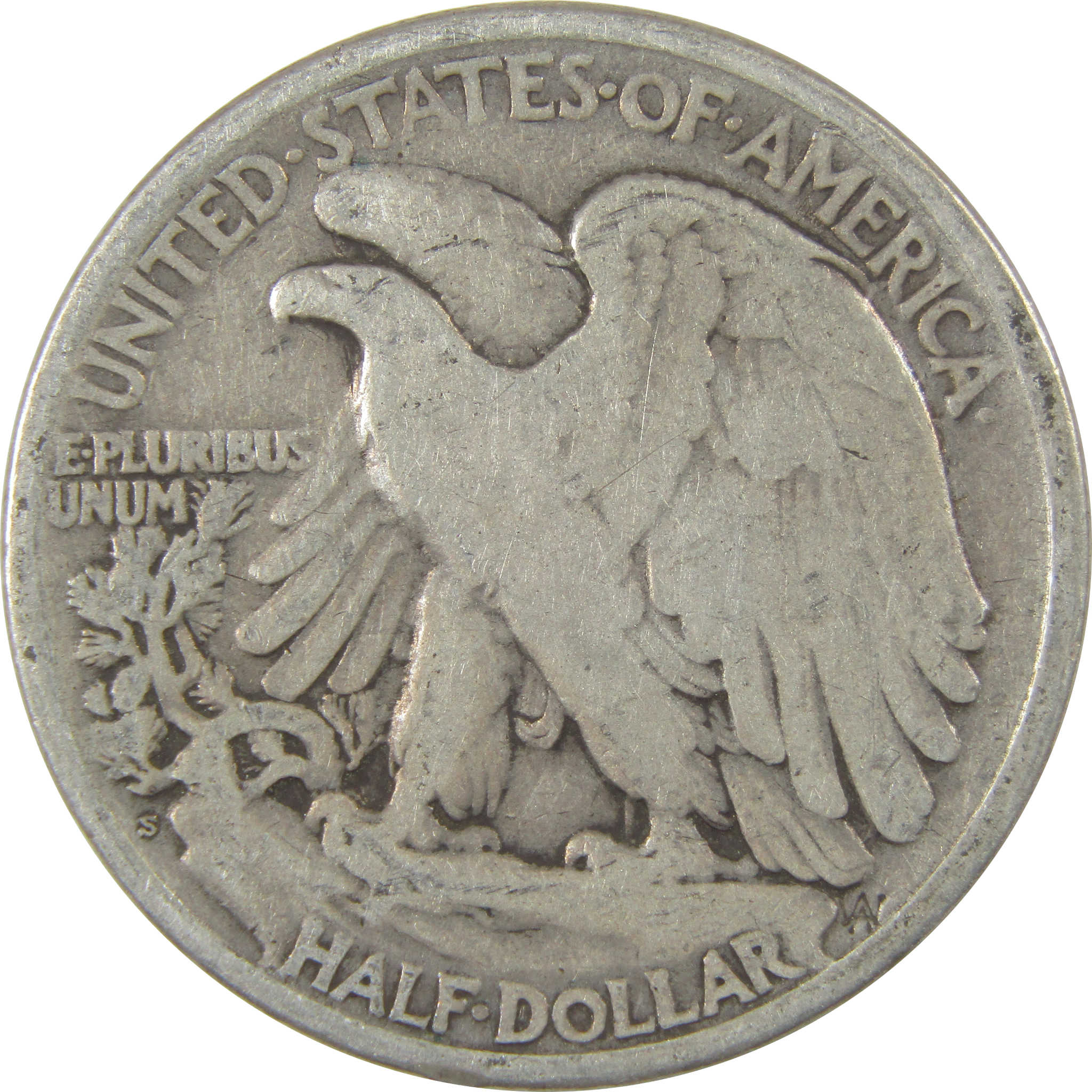 1918 S Liberty Walking Silver Half Dollar VG Very Good Coin SKU:I24159