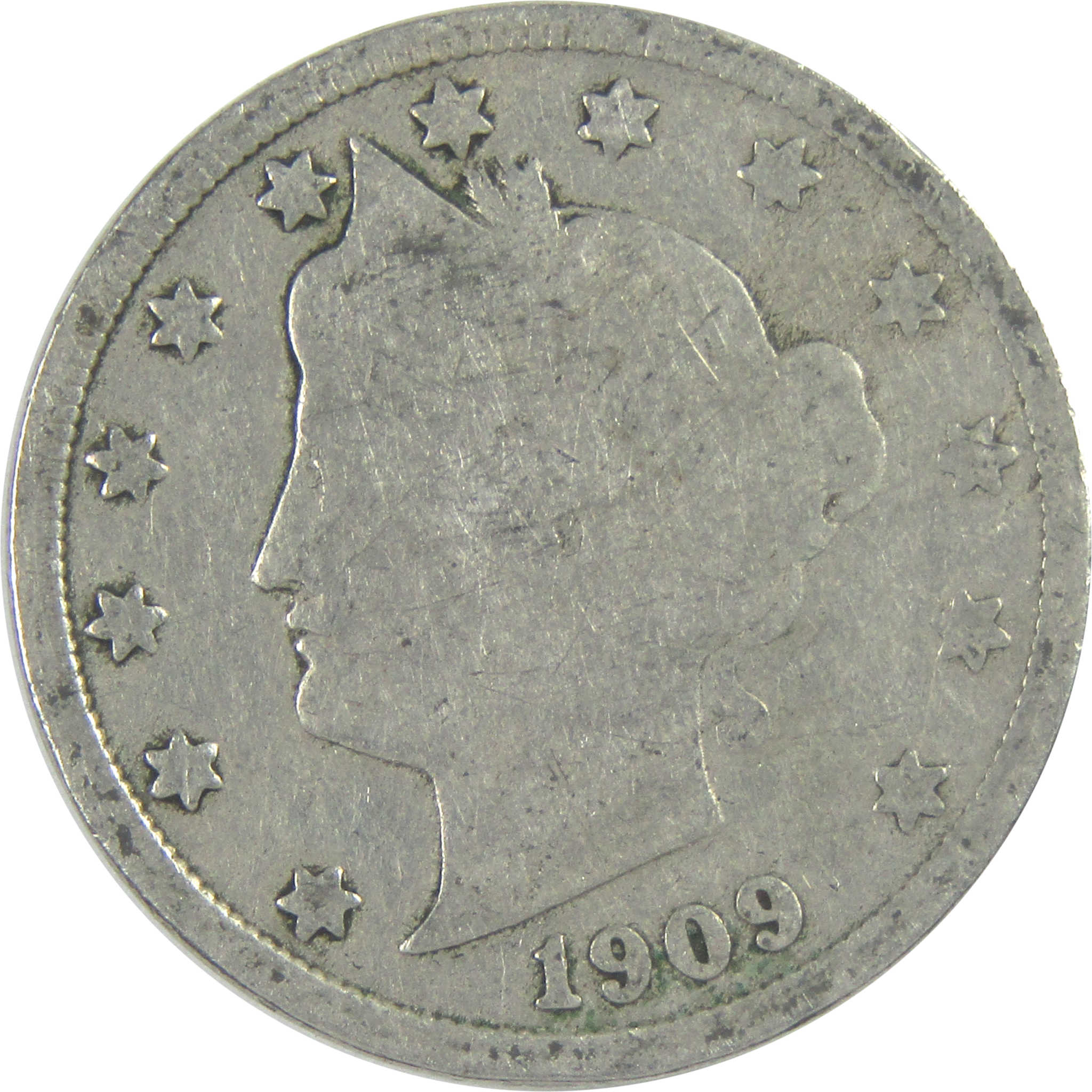 1909 Liberty Head V Nickel 5c Coin