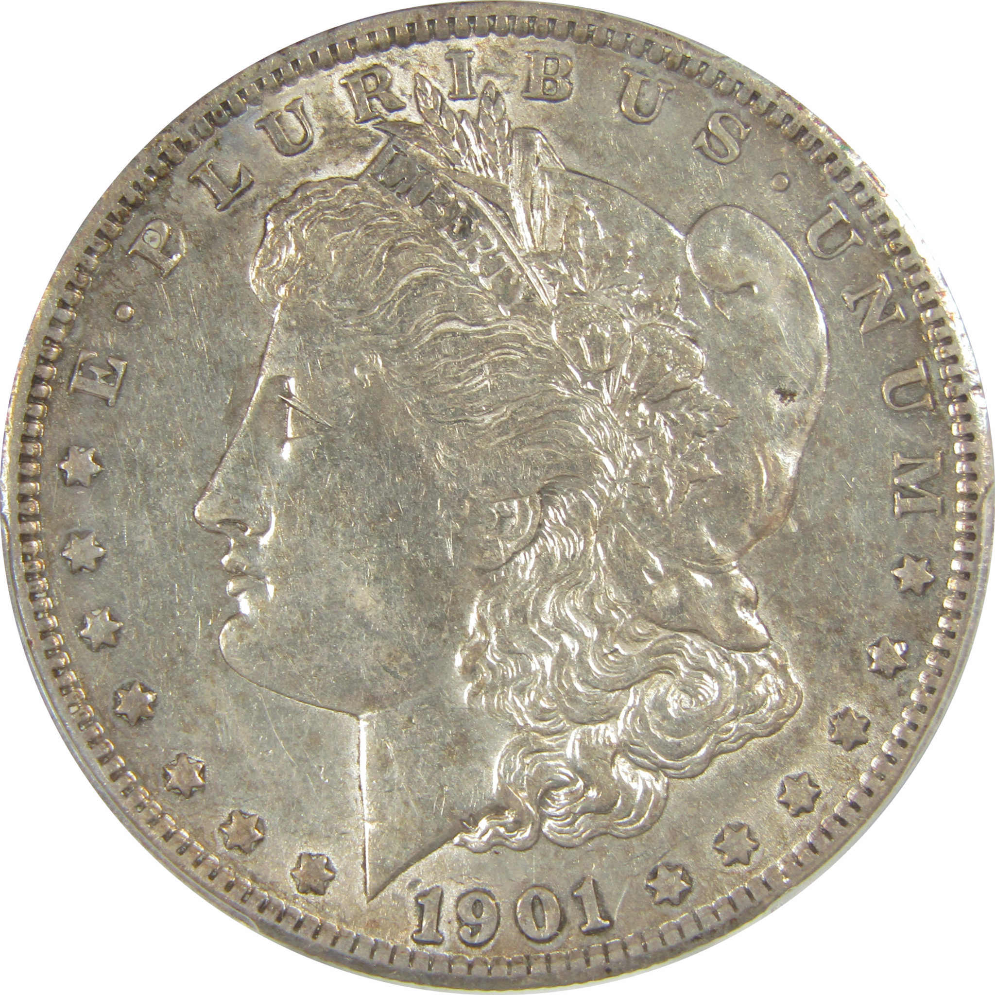 1901 S Morgan Dollar AU 50 PCGS Silver $1 Coin SKU:CPC0605 - Morgan coin - Morgan silver dollar - Morgan silver dollar for sale - Profile Coins &amp; Collectibles