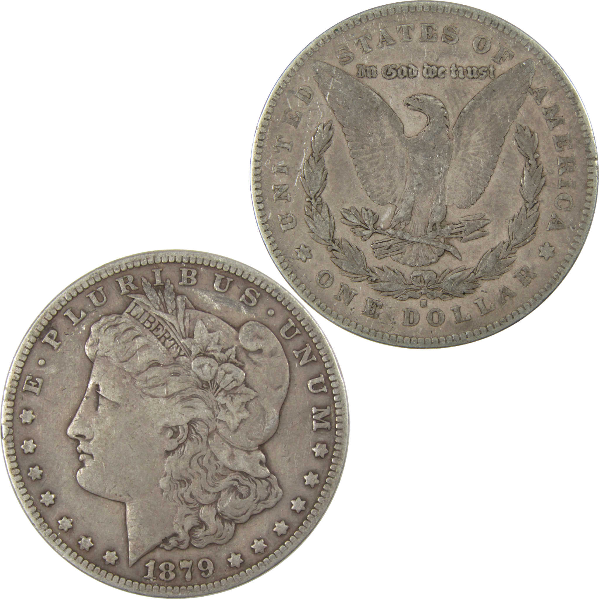 1879 S Rev 78 Morgan Dollar VF Very Fine Silver $1 Coin SKU:I23453