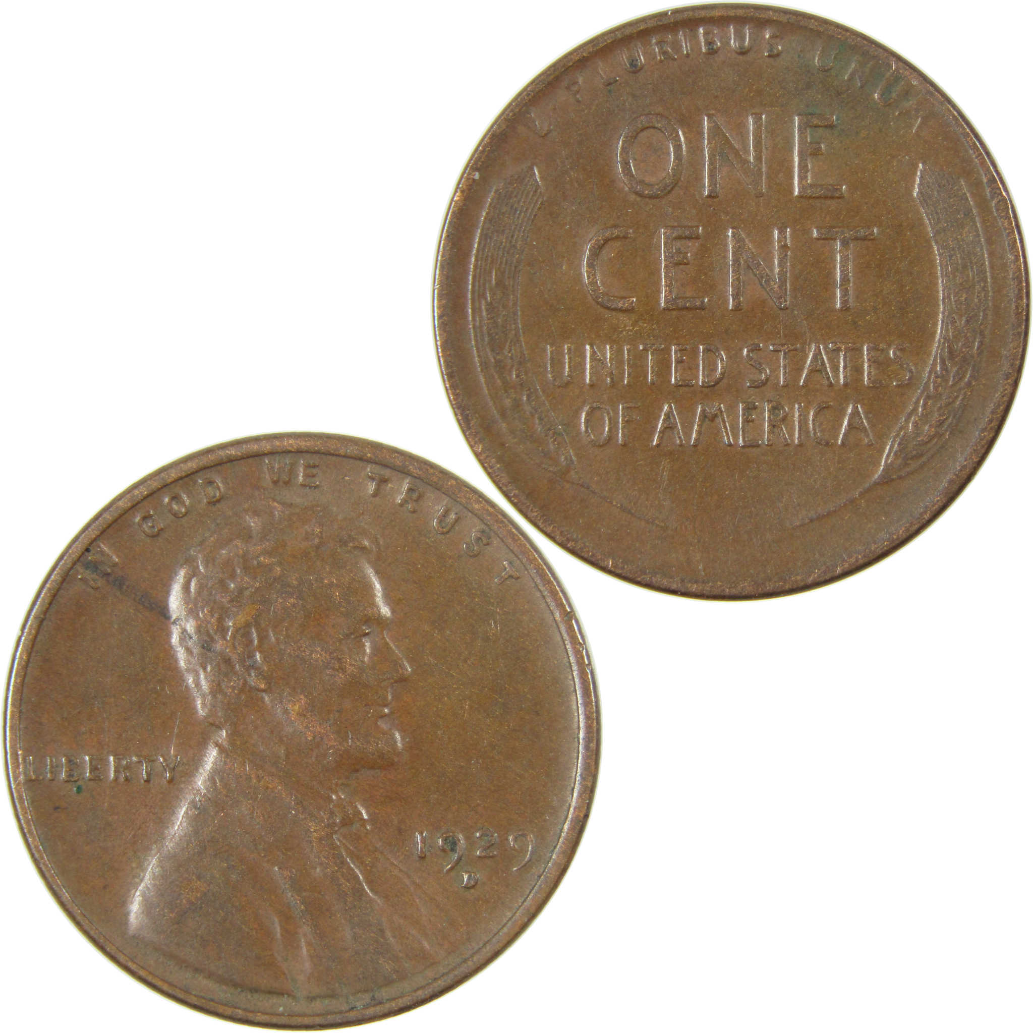 1929 D Lincoln Wheat Cent VF Very Fine Penny 1c Coin SKU:I27269