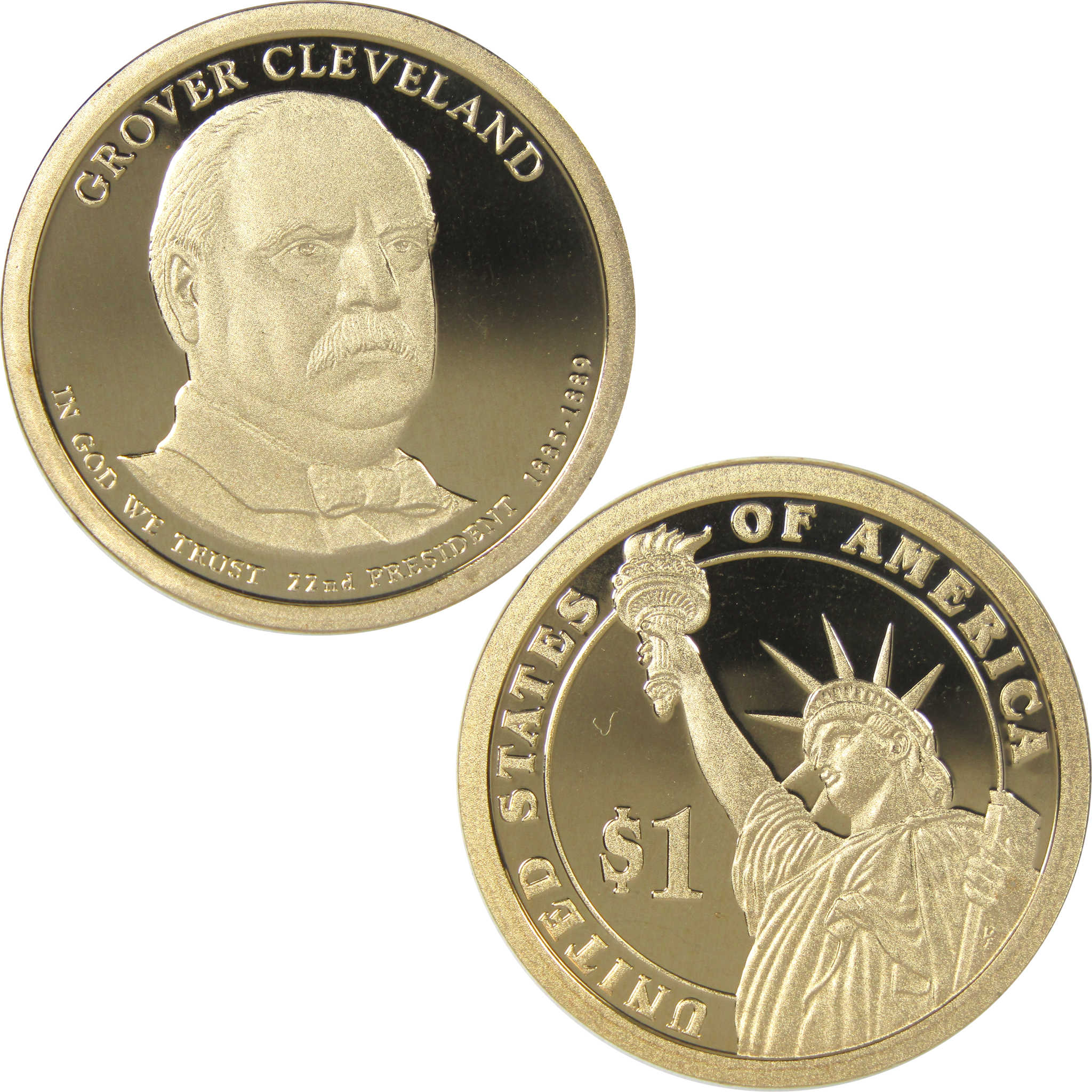 2012 S Grover Cleveland 1st Term Presidential Dollar Choice Proof $1