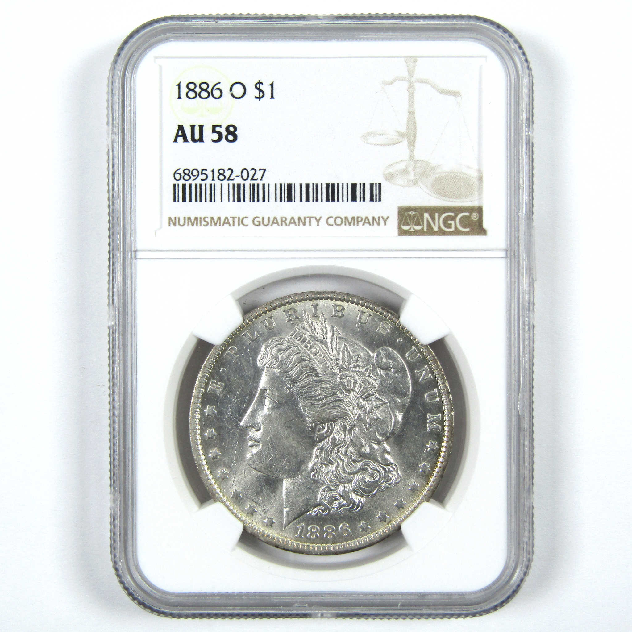 1886 O Morgan Dollar AU 58 NGC Silver $1 Coin SKU:I14443 - Morgan coin - Morgan silver dollar - Morgan silver dollar for sale - Profile Coins &amp; Collectibles