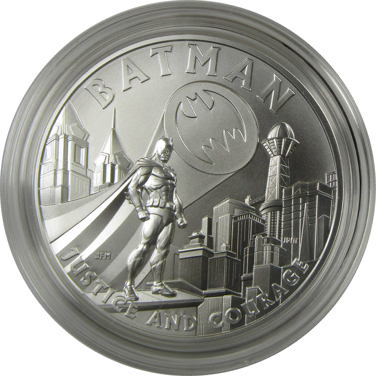 DC Comic Art Batman 1 oz .999 Silver Medal Collectible OGP COA