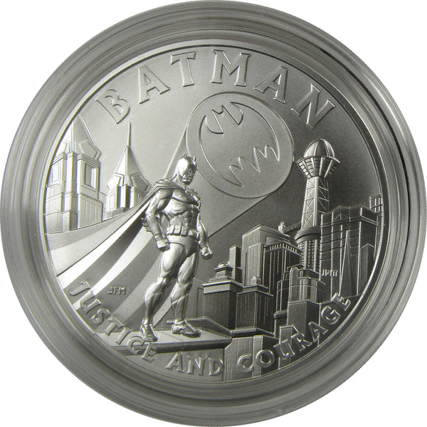 DC Comic Art Batman 1 oz .999 Silver Medal Collectible OGP COA