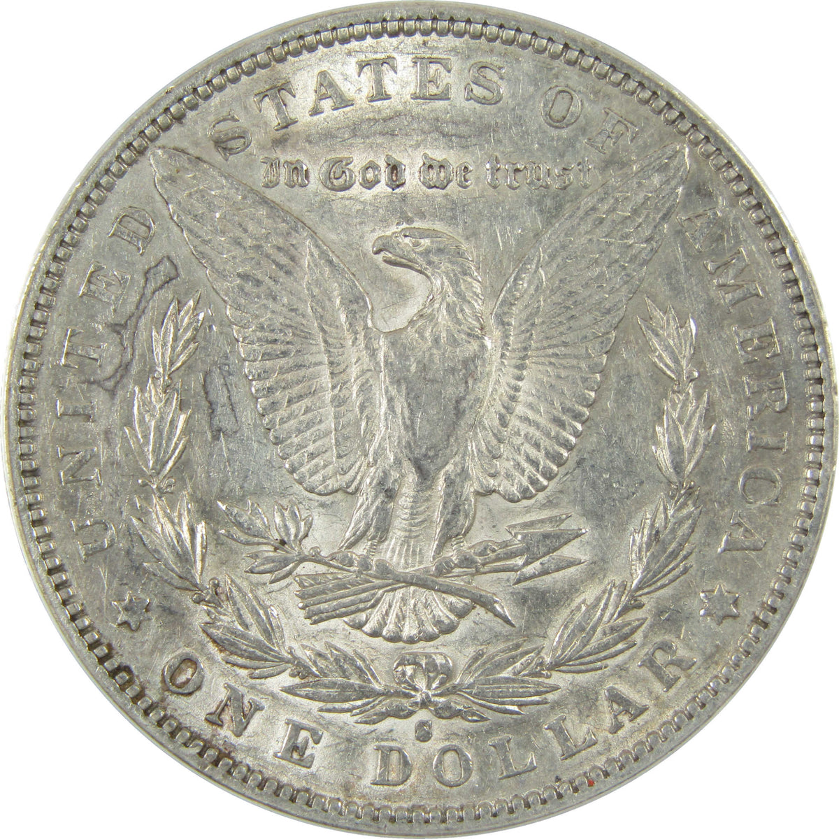 1891 S Morgan Silver Dollar AU 50 Details ANACS $1 Coin SKU:I28572