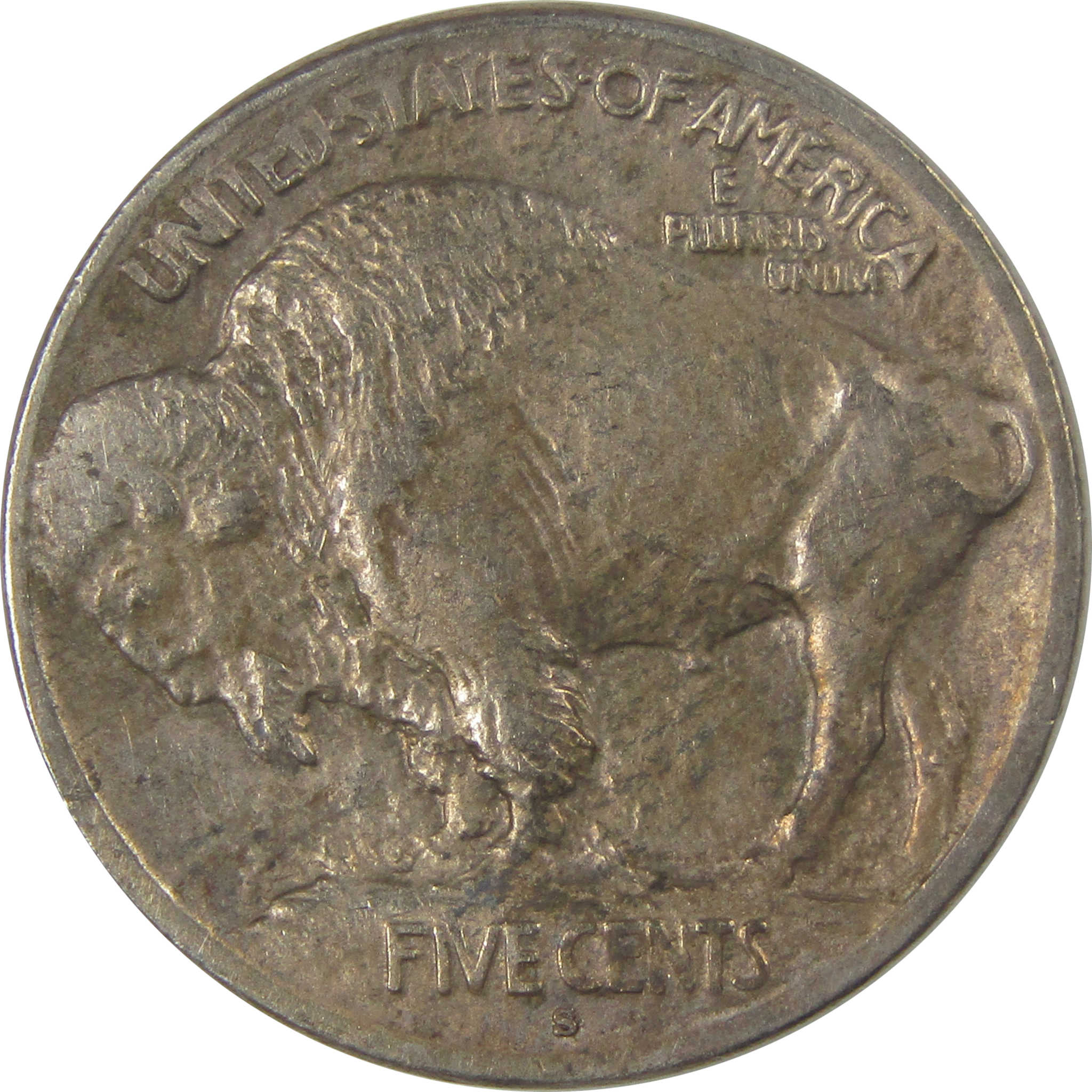 1913 S Type 1 Buffalo Nickel VF Very Fine Details 5c Coin SKU:I22887