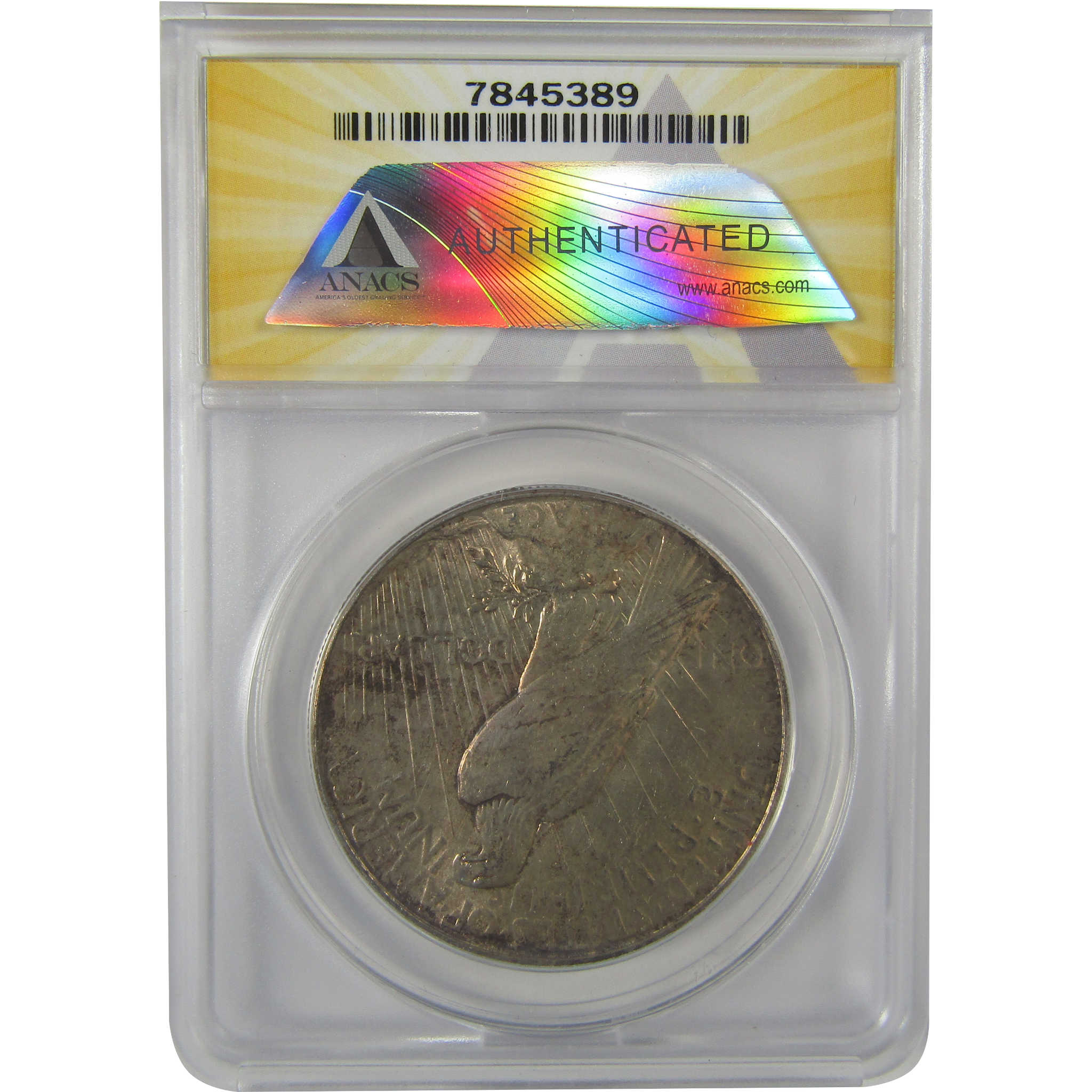 1934 Peace Dollar AU 58 Details ANACS Silver $1 Coin SKU:I21548