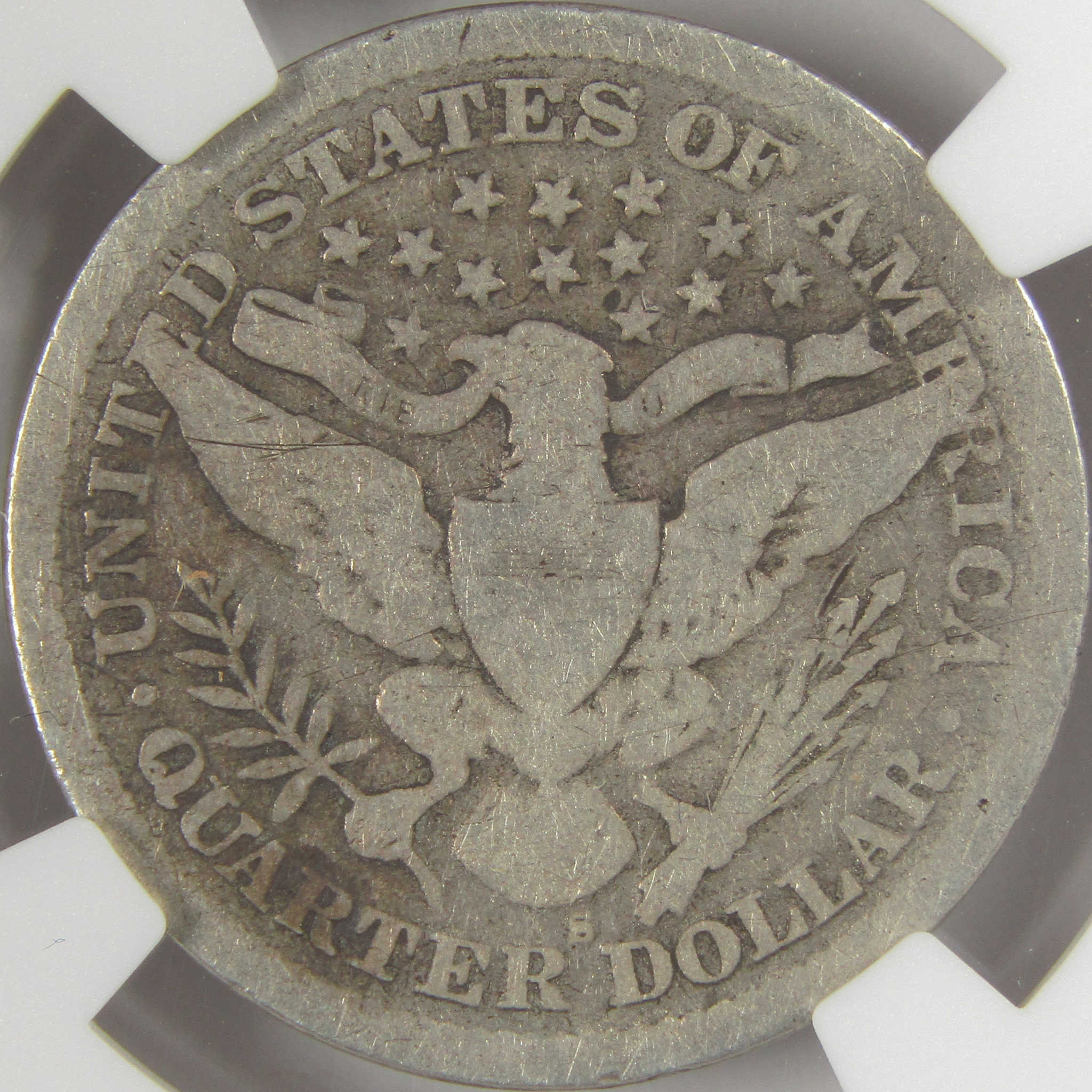 1896 S Barber Quarter G Good Details NGC Silver 25c Coin SKU:CPC0561