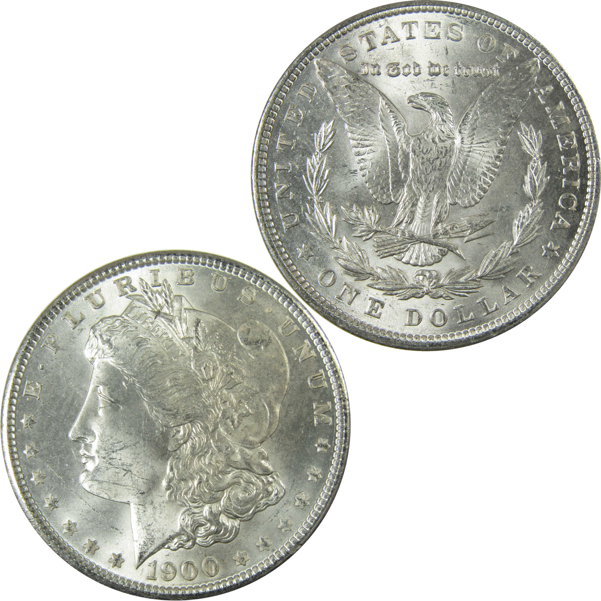 1900 Morgan Silver Dollar Uncirculated Mint State $1 Coin SKU:I27736